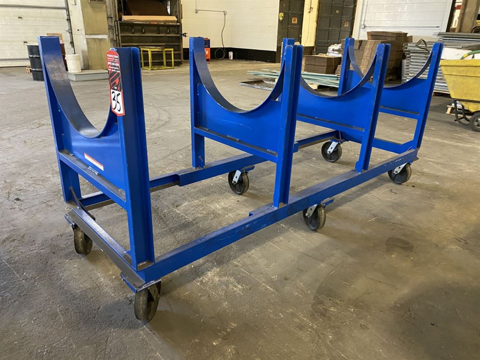 Vestil DCC-2896-4 Heavy Duty Cradle Cart, 4000 LB Capacity