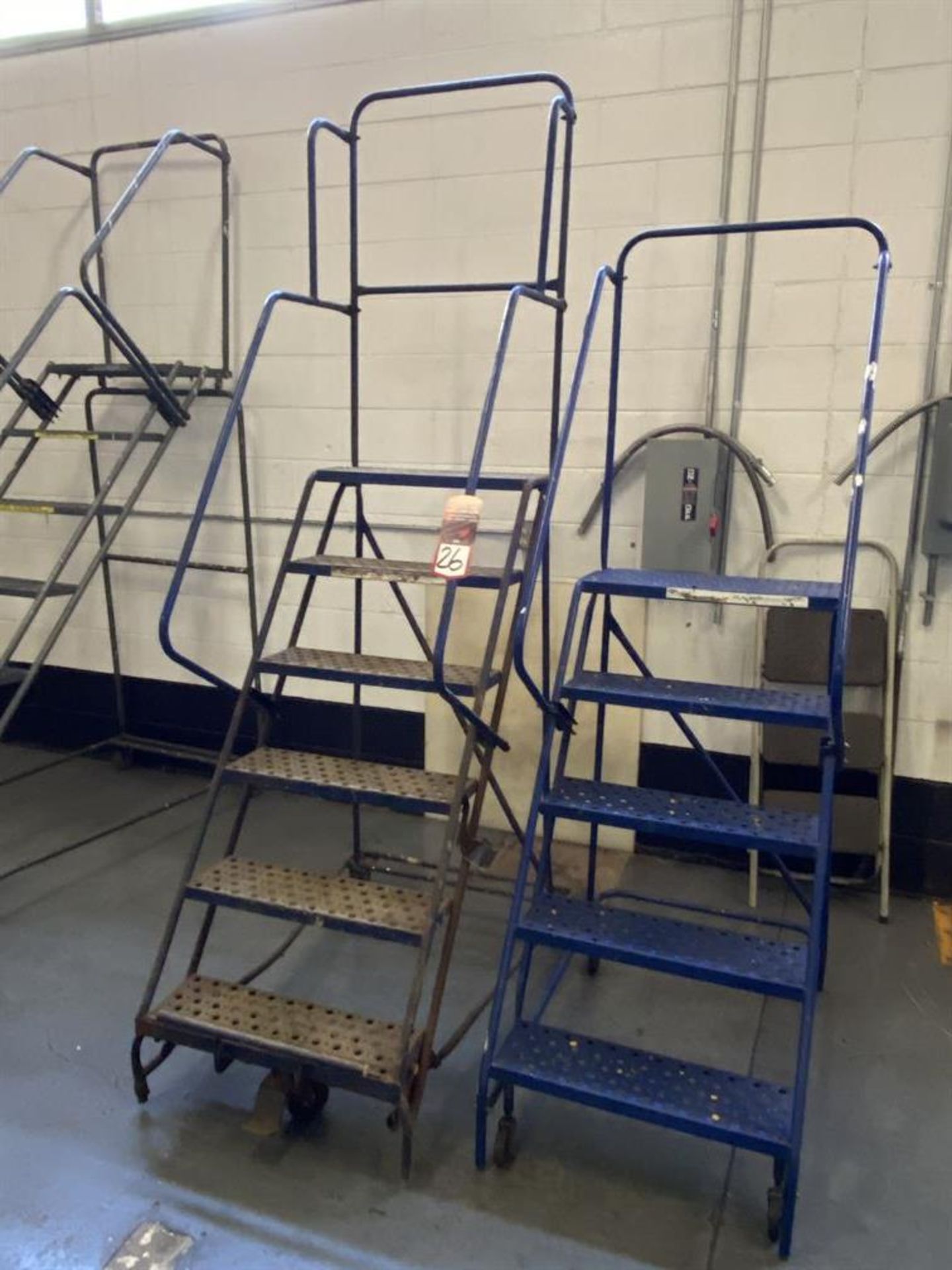 Lot Comprising 6-Step and 5-Step Safety Ladders