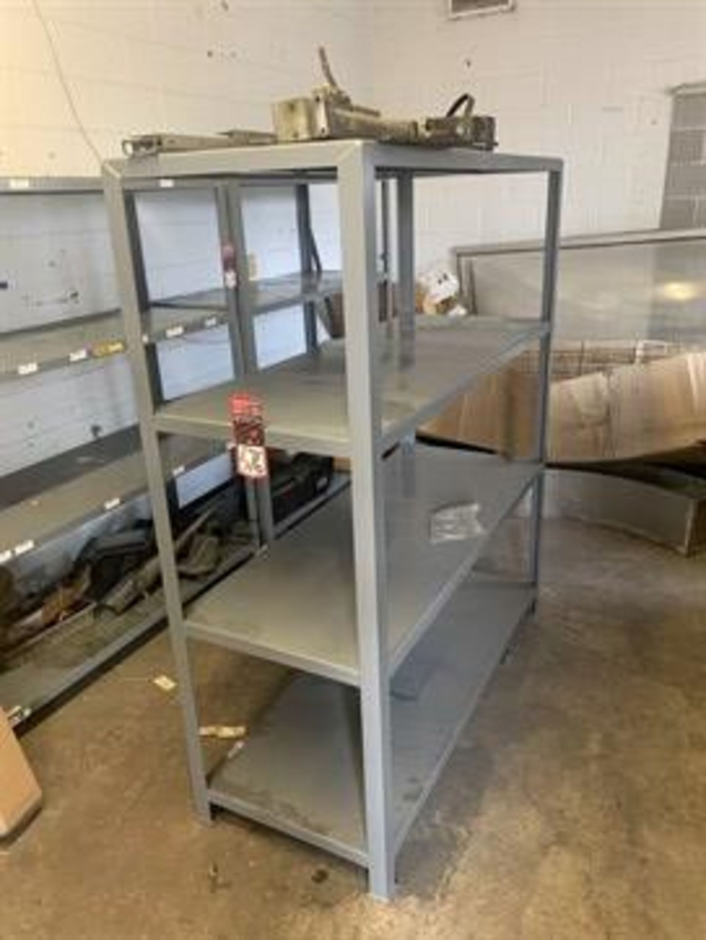 Lot of (2) Shop Shelving Units