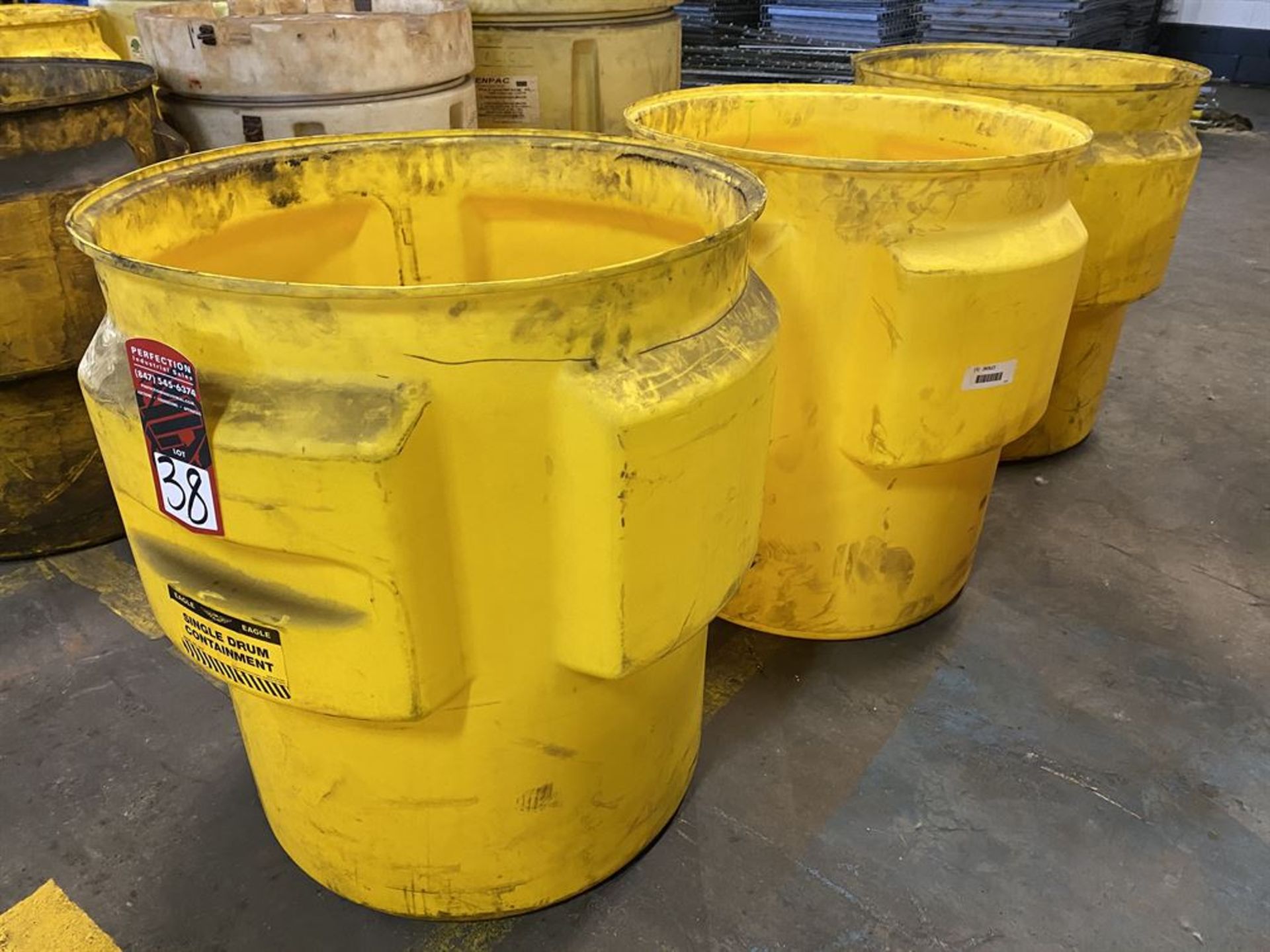 Lot of (3) Oil Spill Containment Drums