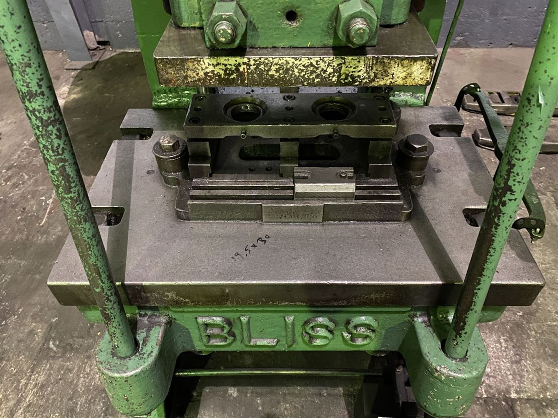 BLISS 21A OBI Press, s/n na, 45 Ton, 4" Stroke, 12-1/2" Shut Height, 29-1/2" x 19" Bed, 13 x 11" - Image 3 of 5