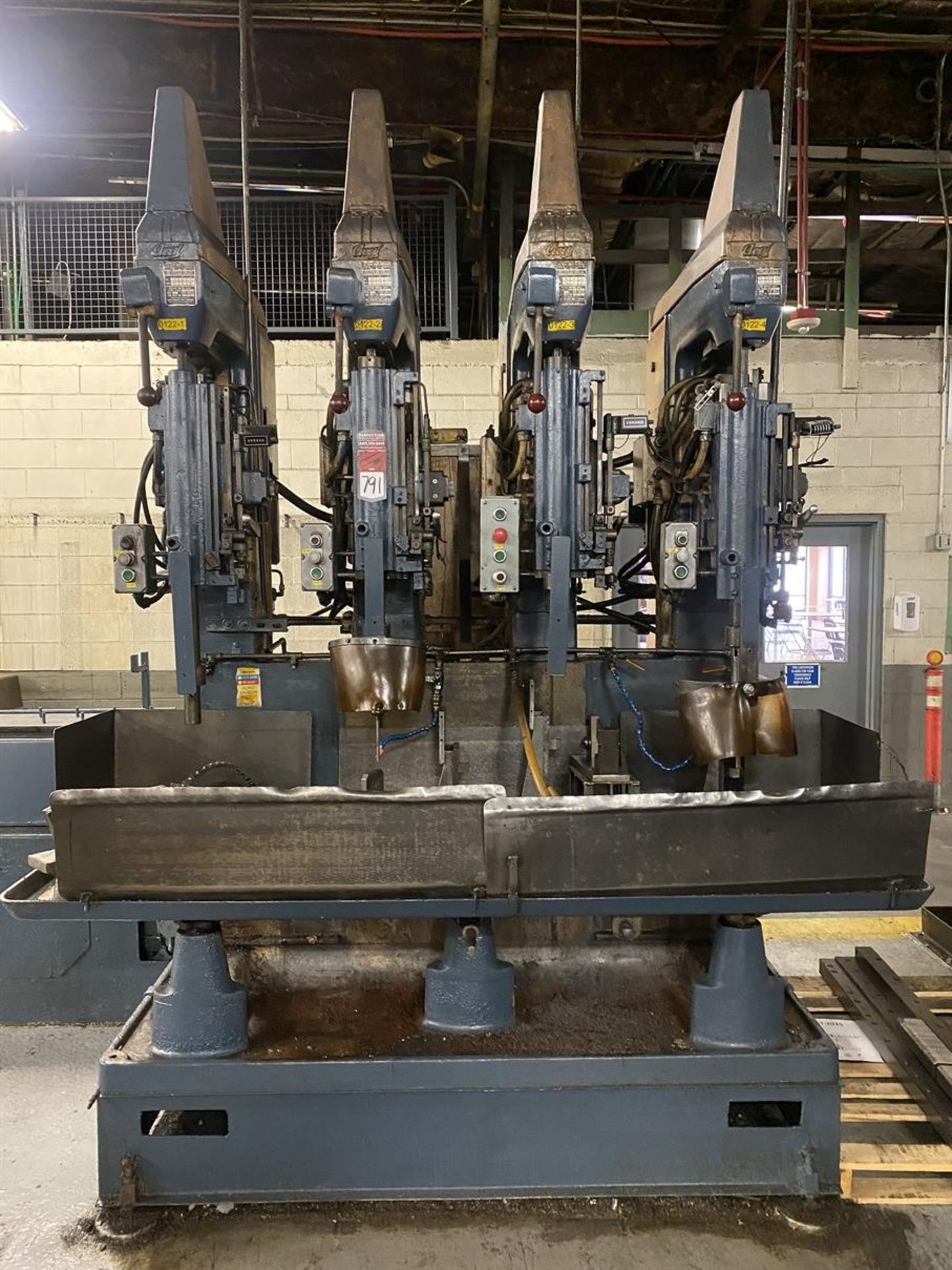 AVEY 4-Spindle Gang Drill, s/n 34448, 1800 Max RPM, 22" x 82" Table - Image 2 of 5