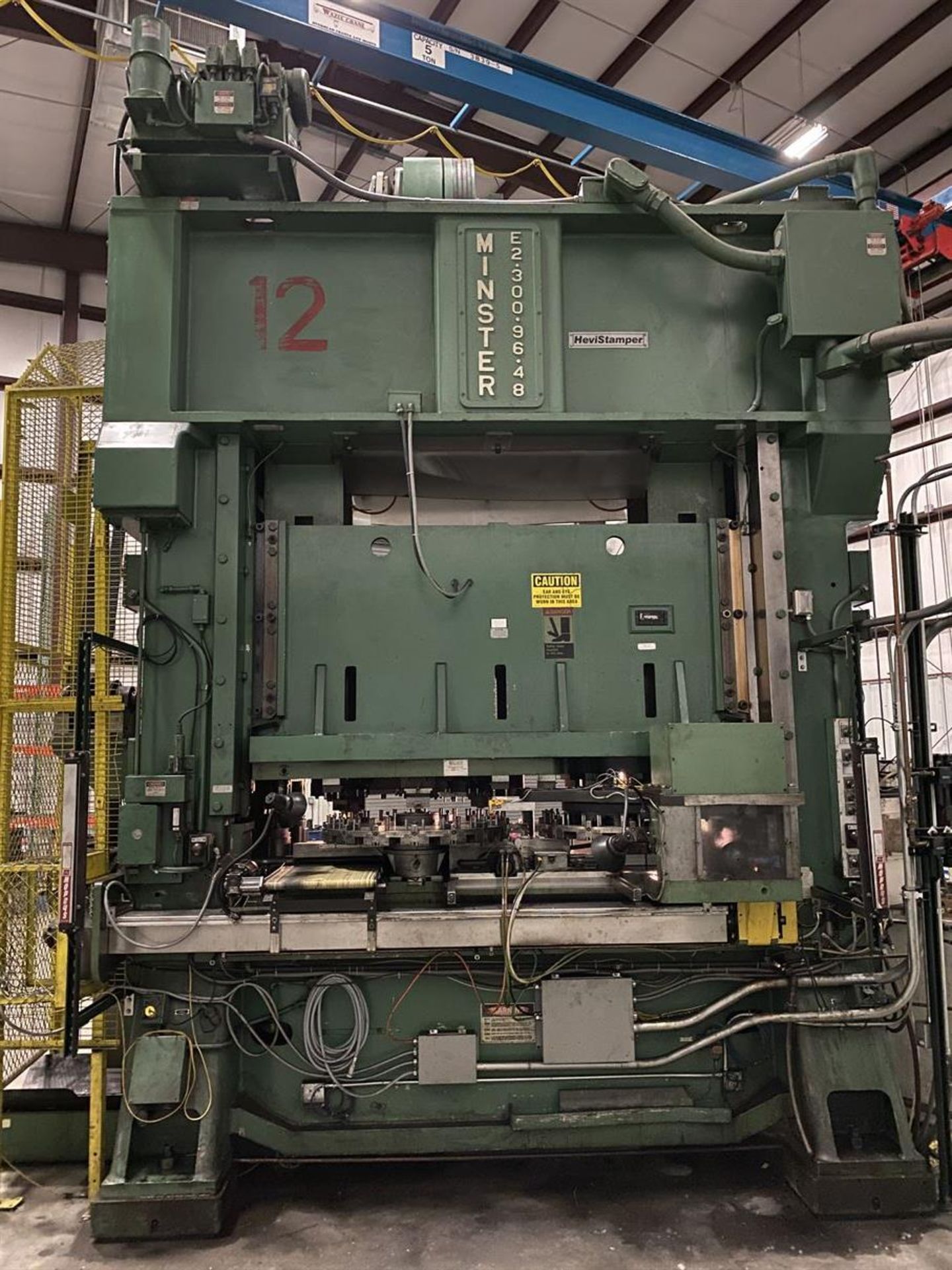 MINSTER E2-300 HEVISTAMPER 300 Ton Straight Side Press, s/n E2-300-27651, 100 - Image 3 of 11