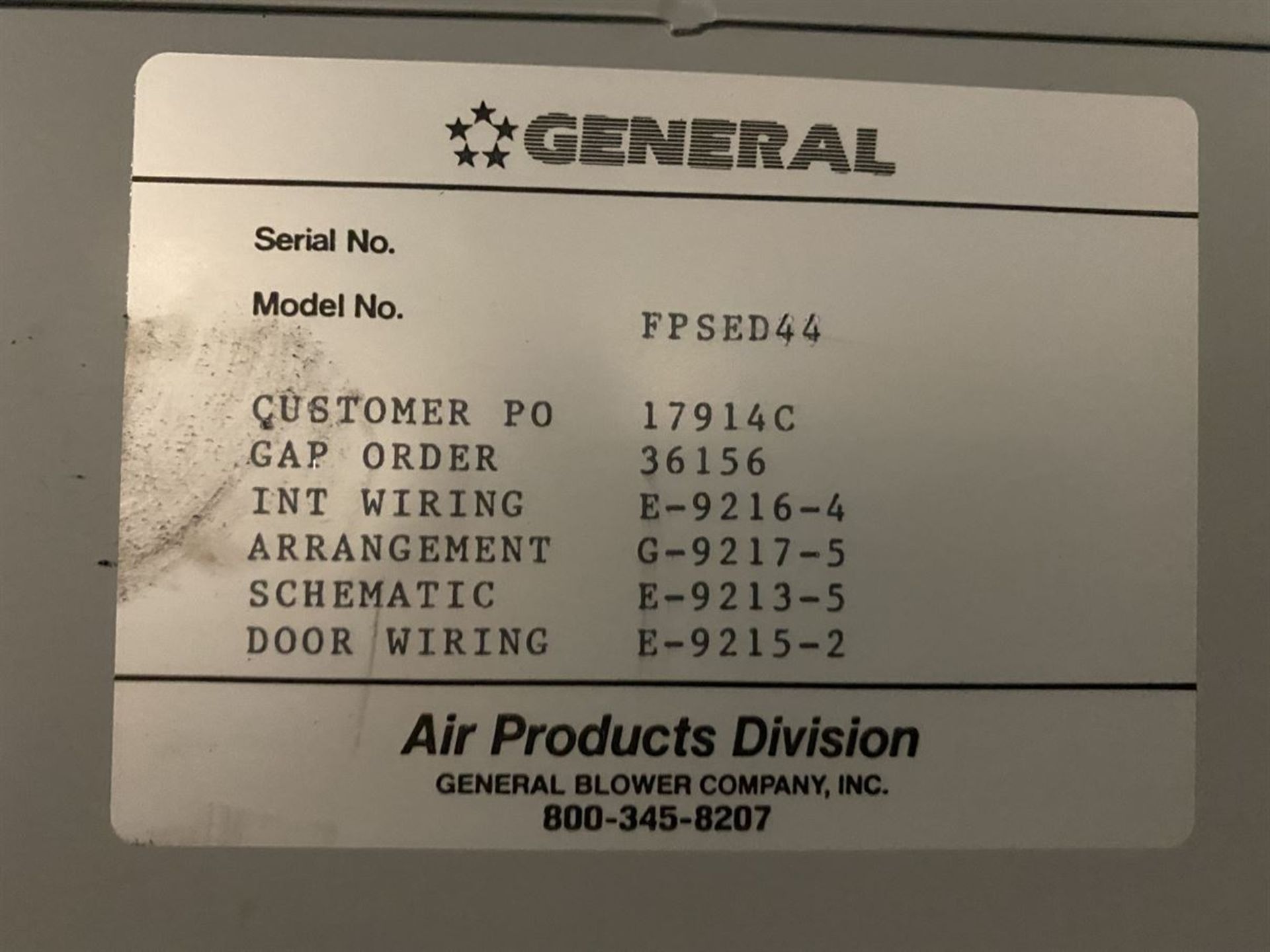 GENERAL BLOWER FPSED44 Duplex Pump Station, (2) Price Pump/Baldor 10 HP Motor - Image 3 of 4