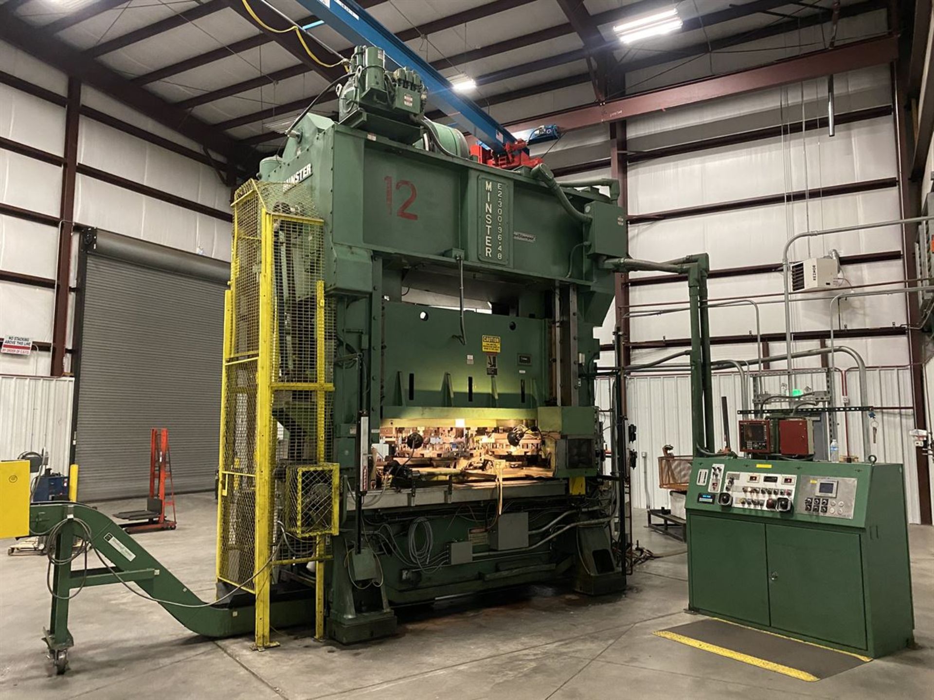 MINSTER E2-300 HEVISTAMPER 300 Ton Straight Side Press, s/n E2-300-27651, 100