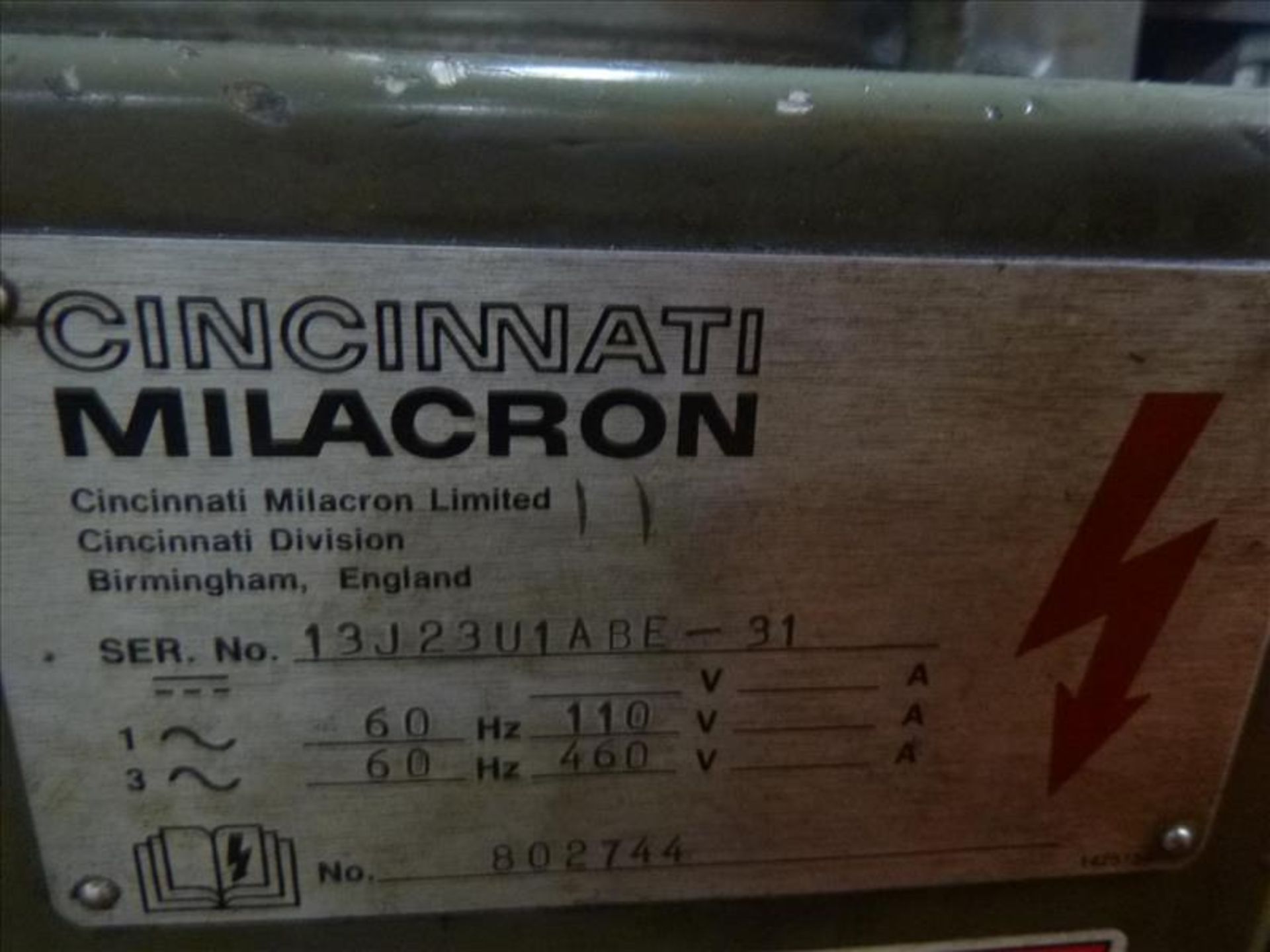 CINCINNATI MILACRON 2MK Universal Mill, s/n 13J23UIABE-31 - Image 5 of 8
