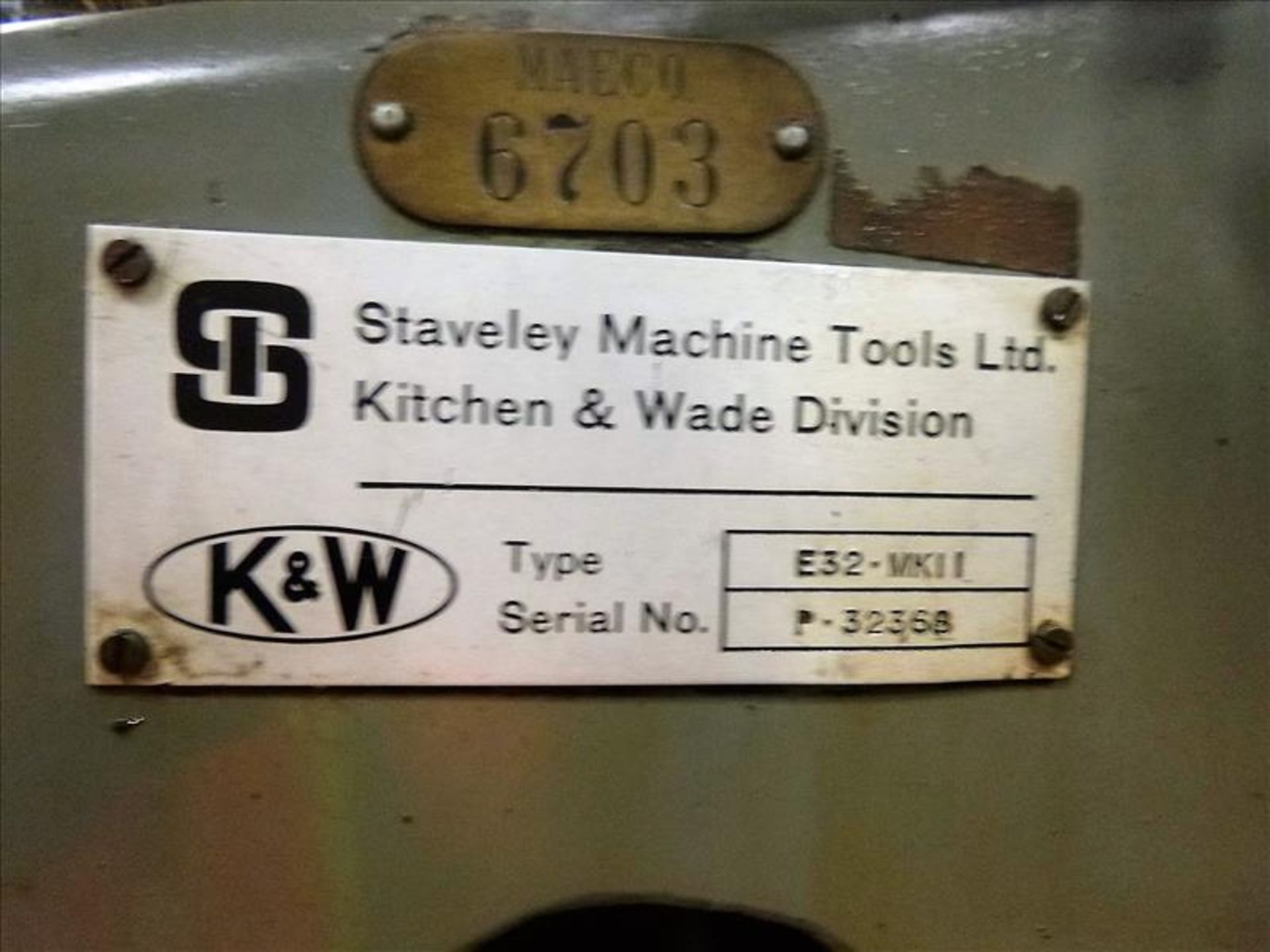 KITCHEN & WADE E32 MARK II 12/54 Radial Arm Drill - Image 6 of 6