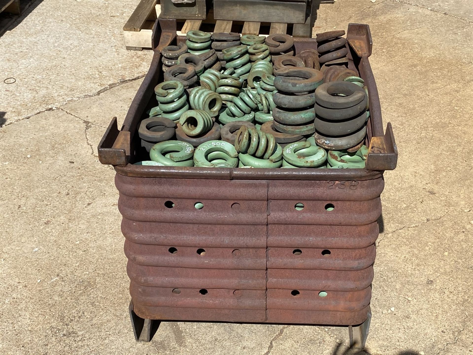Steel Tub w/ Large Assortment of Springs - Image 2 of 2