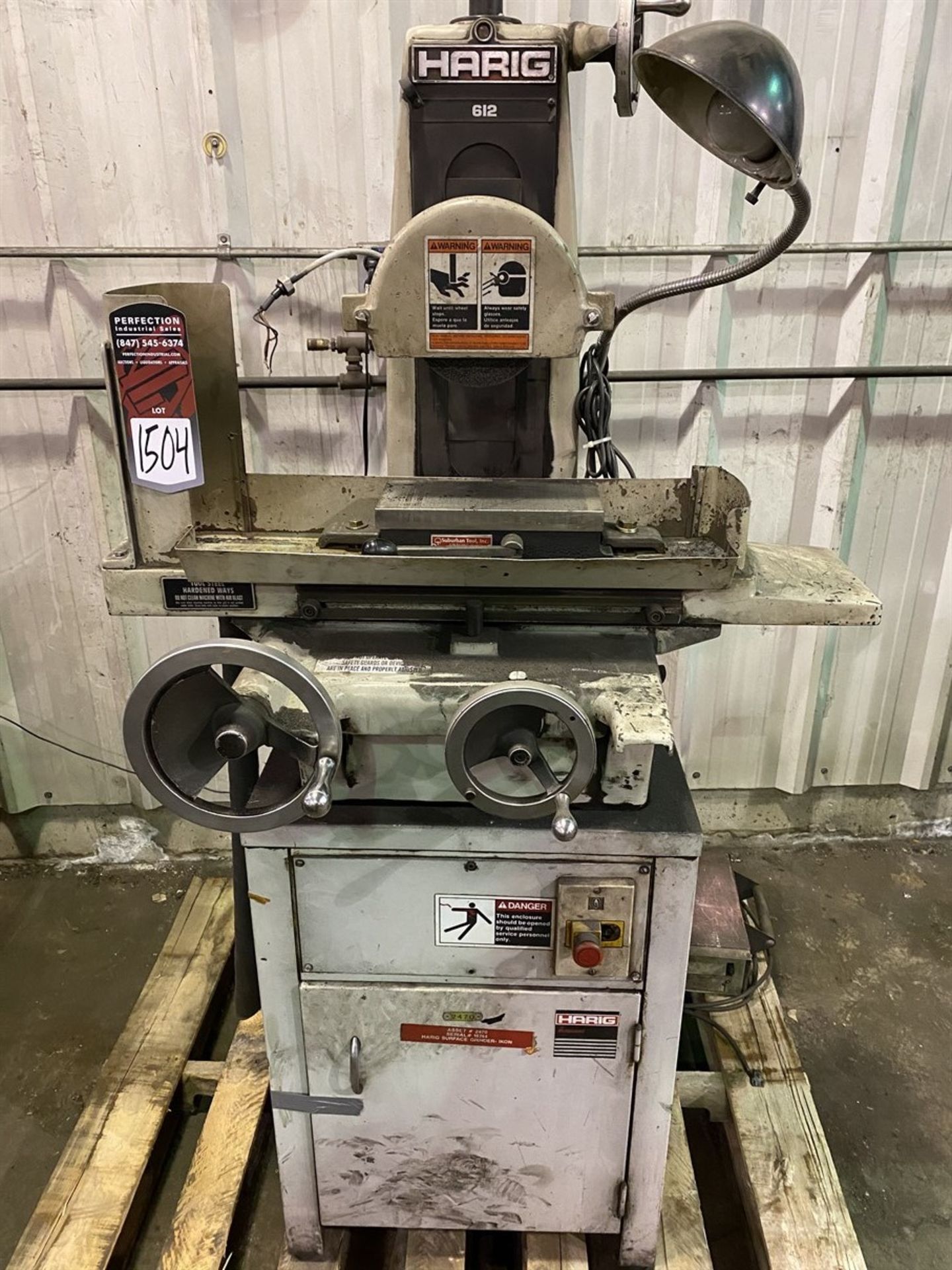 HARIG 612 Surface Grinder, s/n 18744, w/ Suburban 510 Magnetic Chuck - Image 2 of 3
