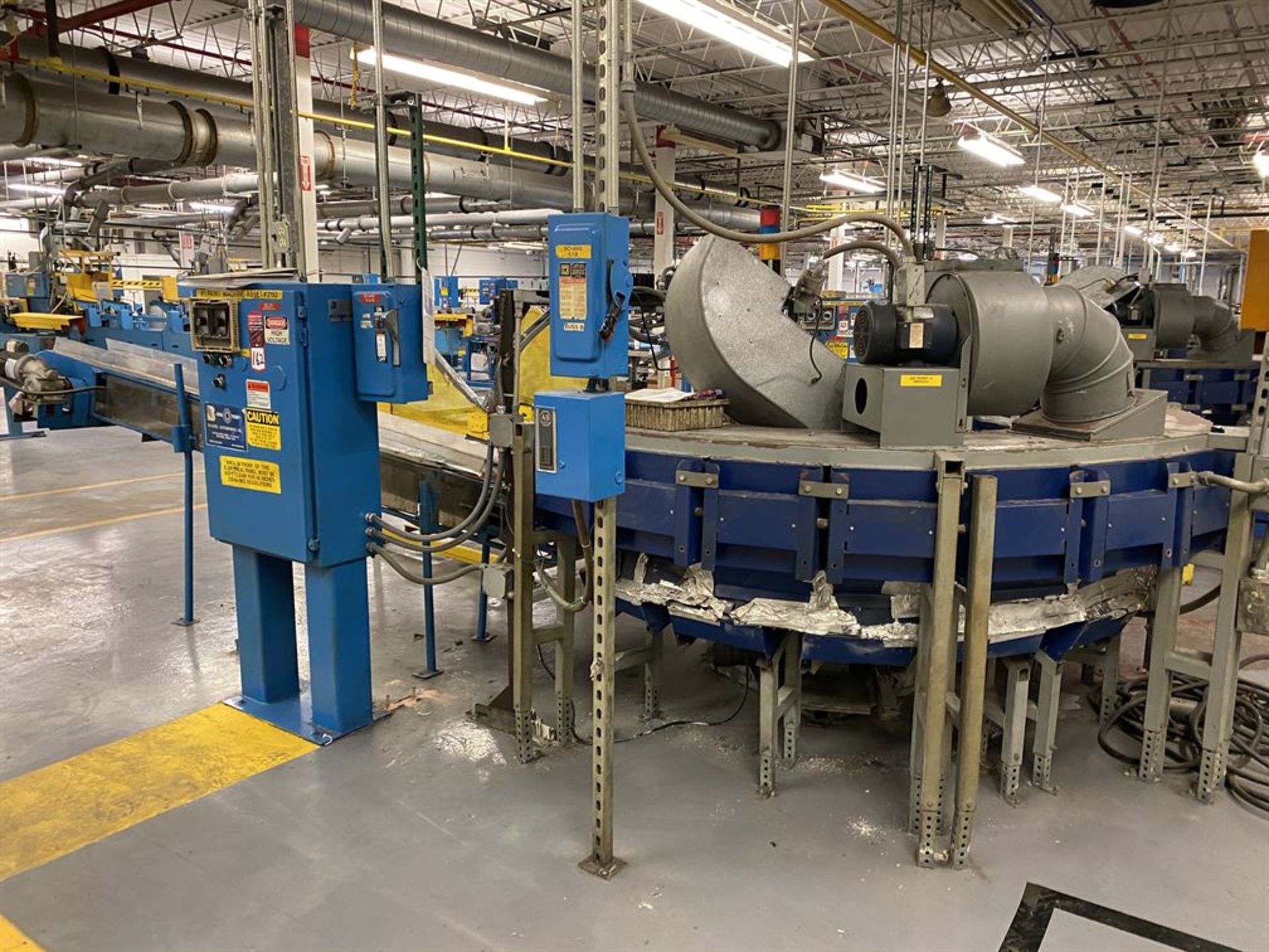 BLASDEL ENTERPRISES Dial Temp Paint Machine Line,36-Positions, Conveyor, Dayton DC Speed - Image 5 of 6