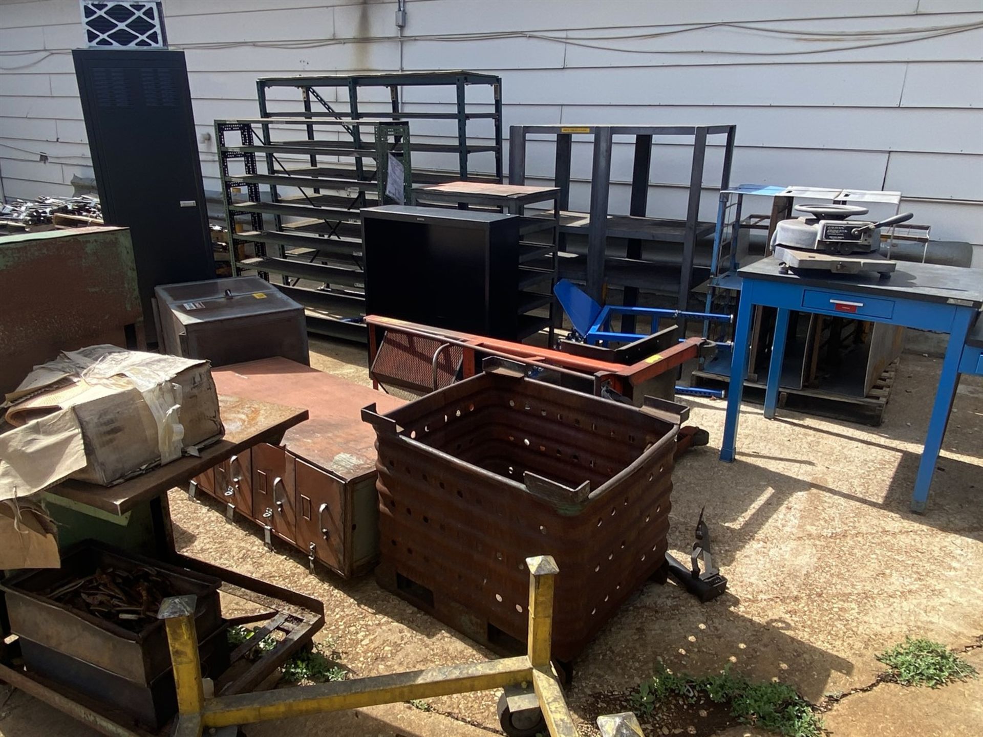 Lot of Assorted Shop Racks, Steel Tubs, and Tables - Image 3 of 3