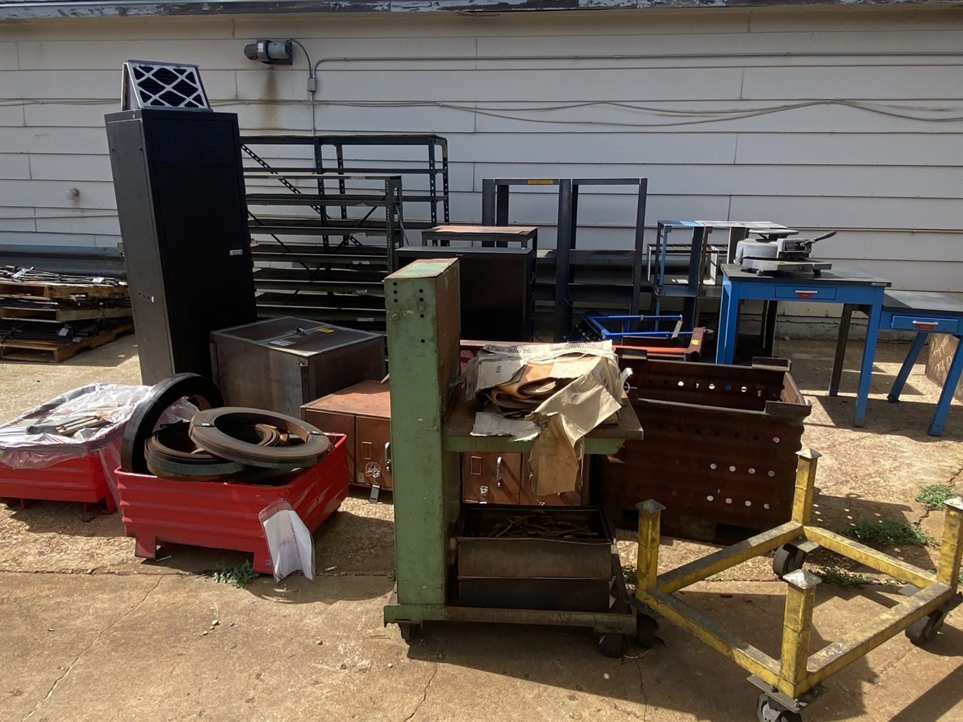 Lot of Assorted Shop Racks, Steel Tubs, and Tables - Image 2 of 3