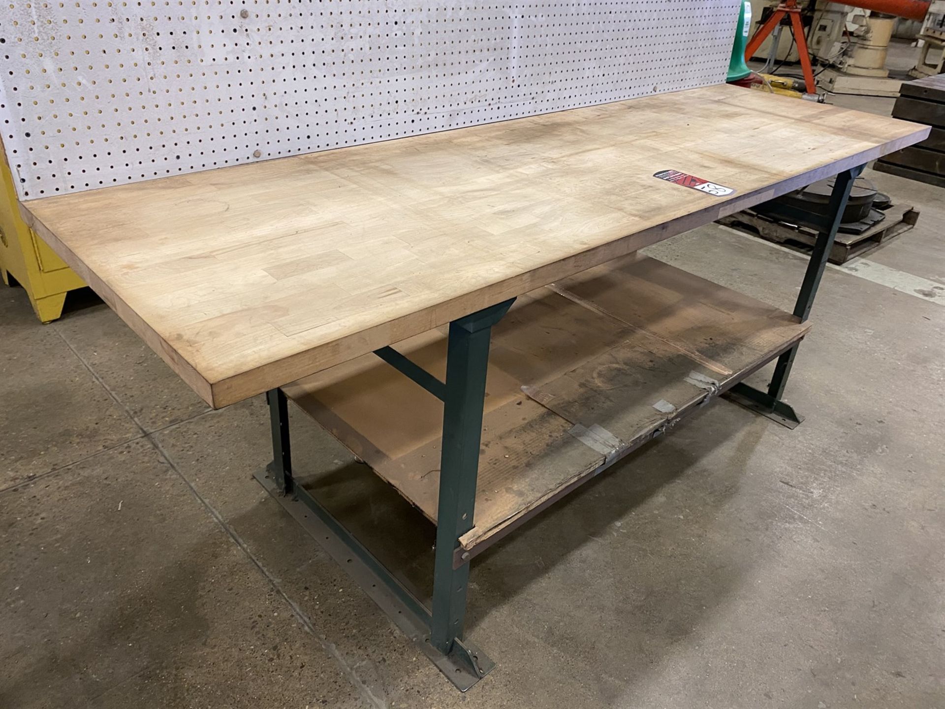 Wood Top Work Bench w/ Peg Board, 36" x 96" - Image 2 of 2