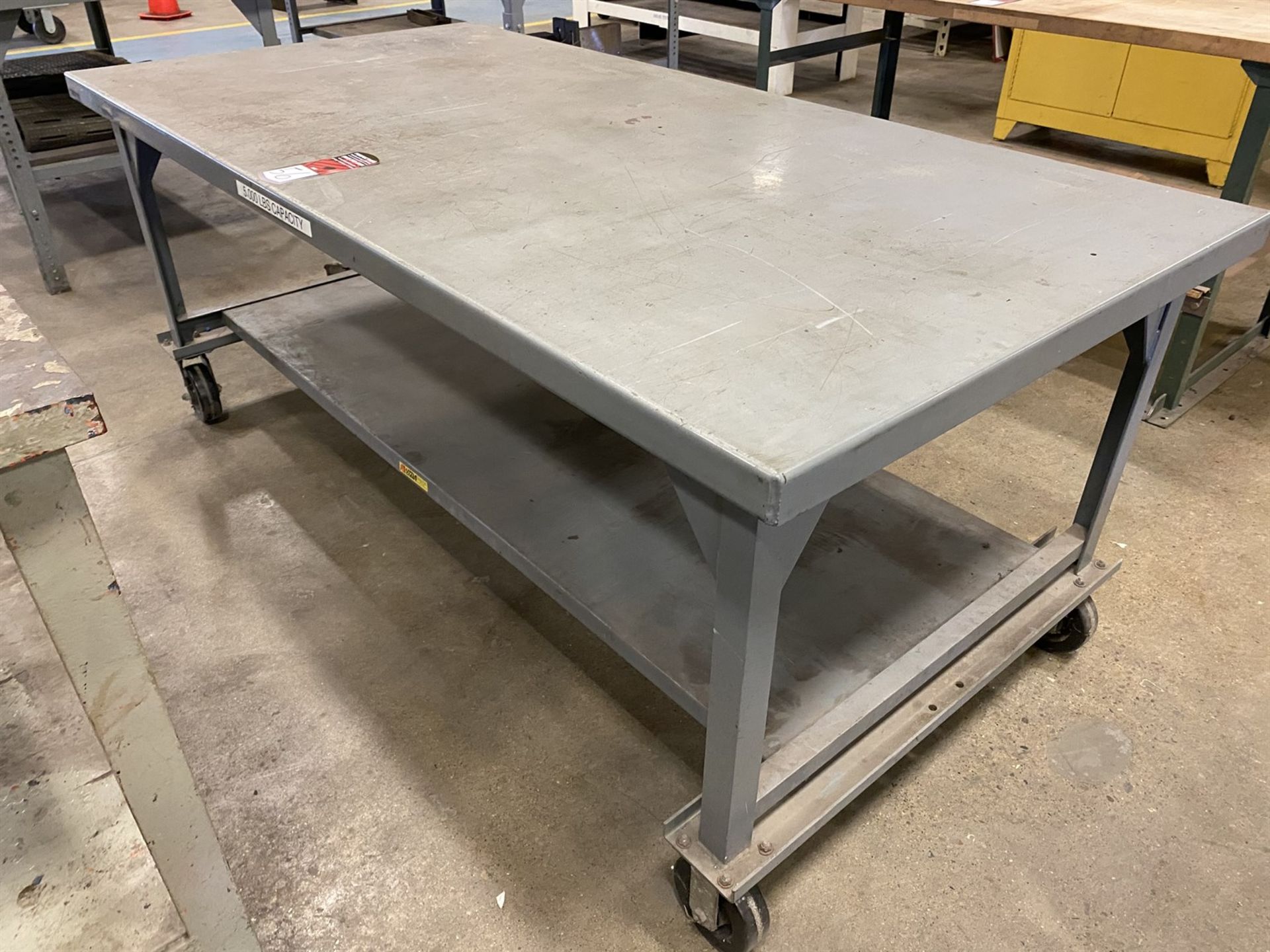 Heavy Duty Rolling Steel Table, 42" x 84" - Image 2 of 2