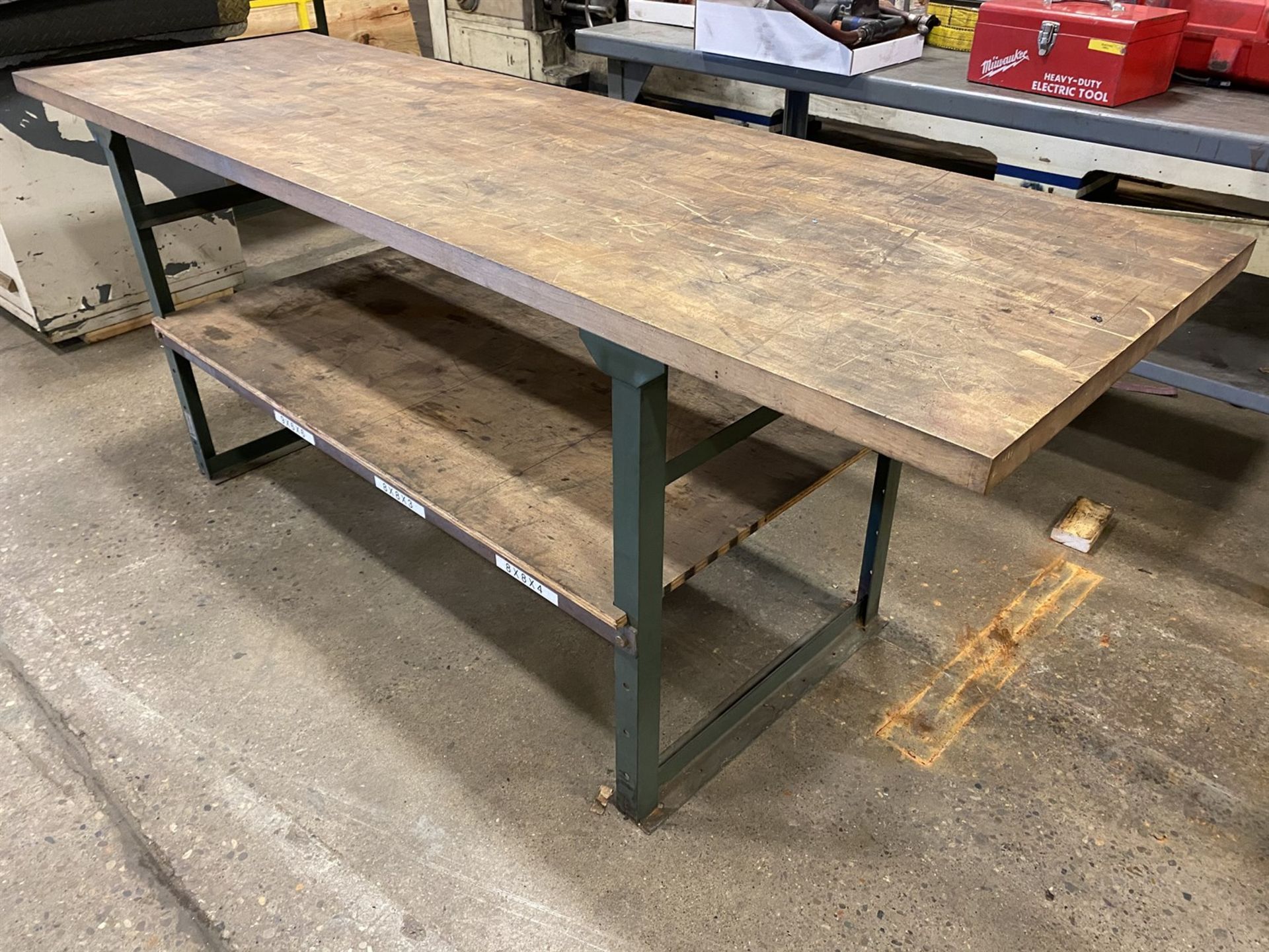 Wood Top Work Bench, Approx. 30" x 84" - Image 2 of 2