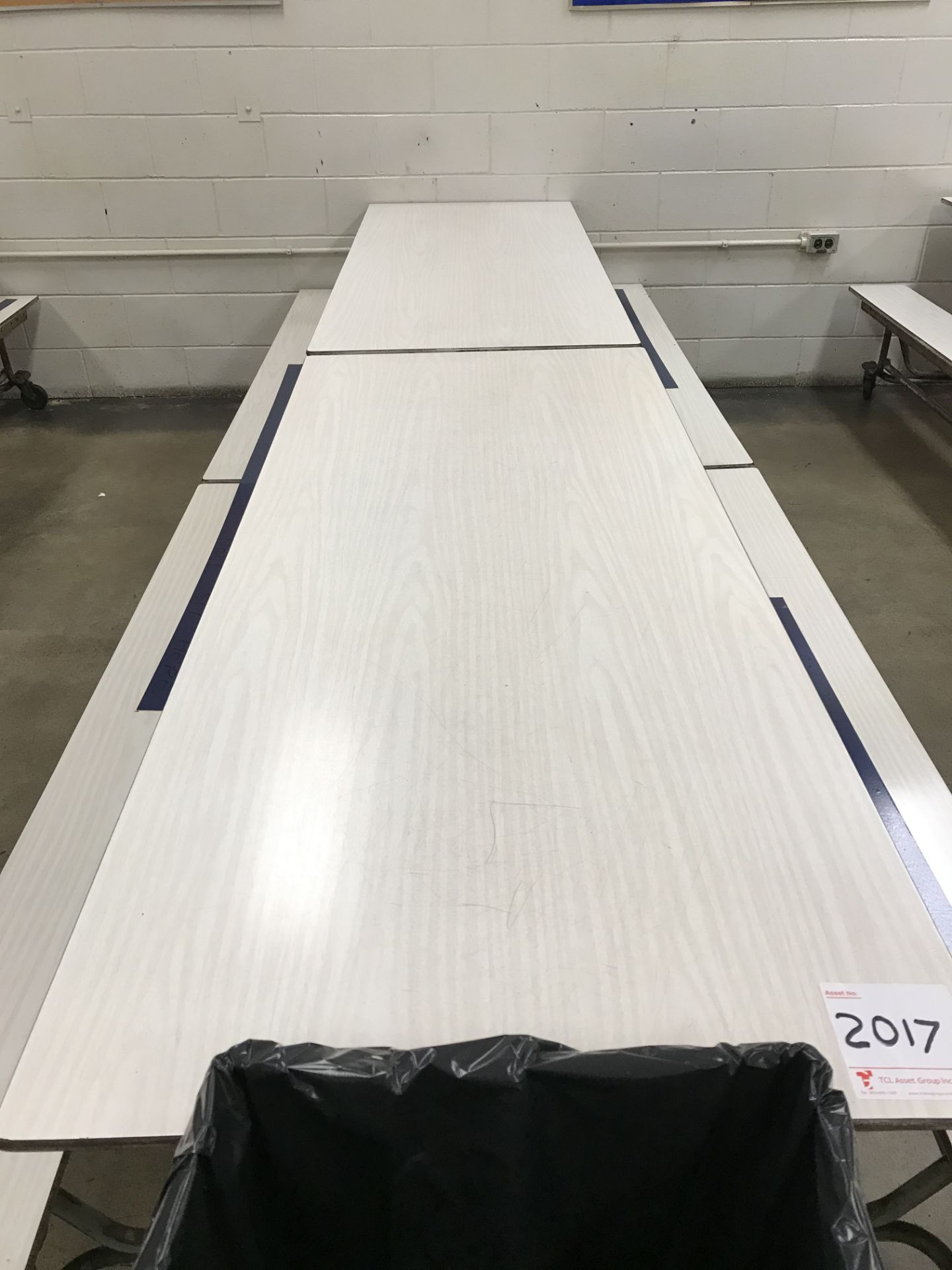 CAFETERIA TABLE & BENCH, Approx. 144 X 29 X 29 in.