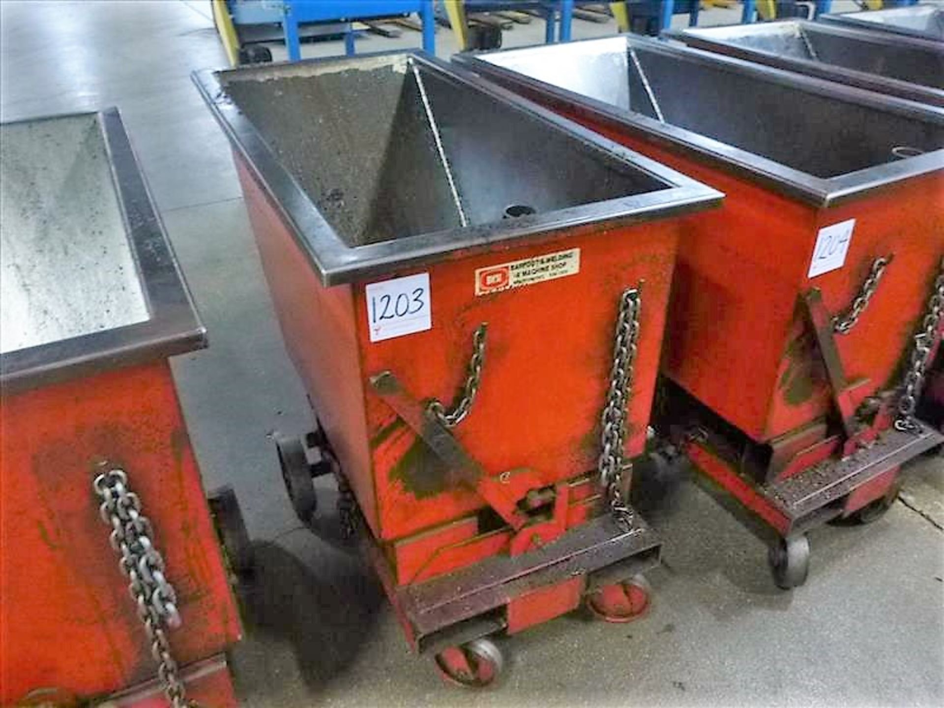 Tilt Dumpster w/ Fork Slots & Casters