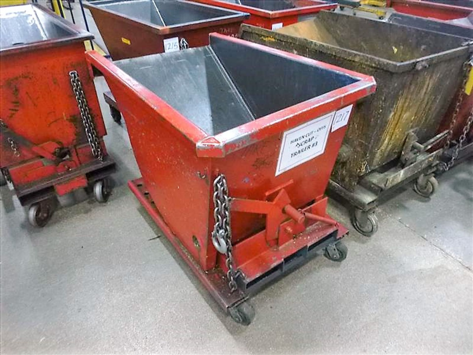 Tilt Dumpster w/ Fork Slots & Casters