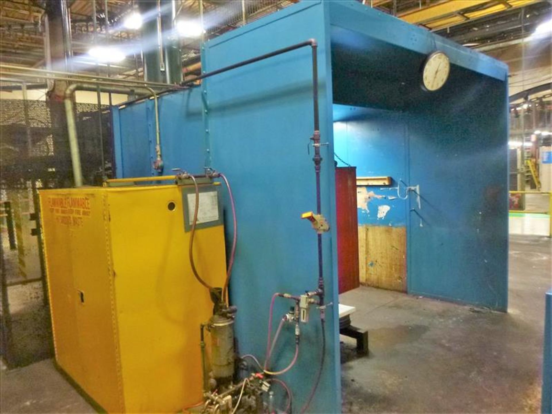 Manual Paint Booth w/ Fume Extraction System, approx. 10'x15'x9' high - Image 4 of 4
