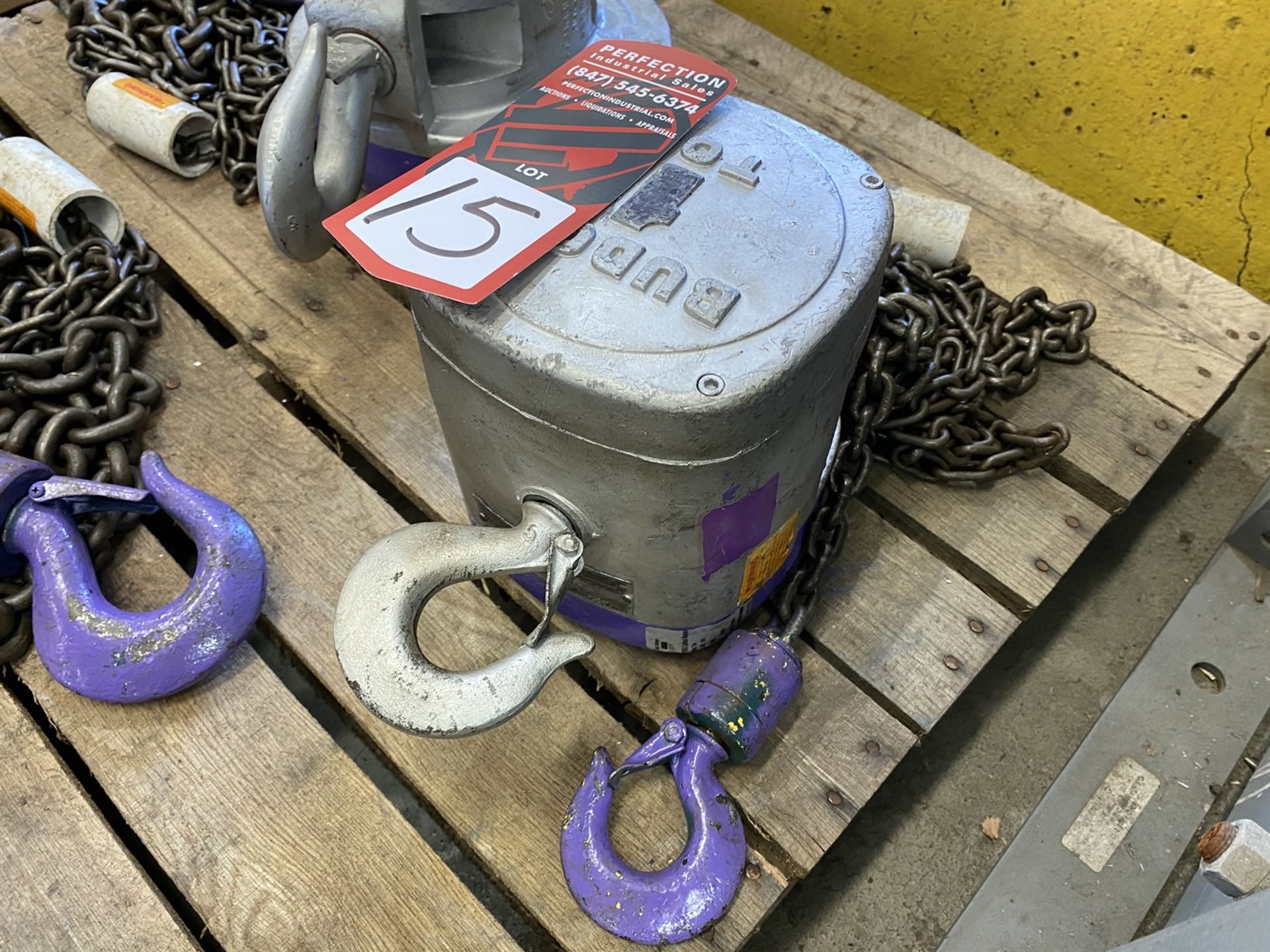 BUDGIT 1-Ton Chain Hoist, s/n 5050-4