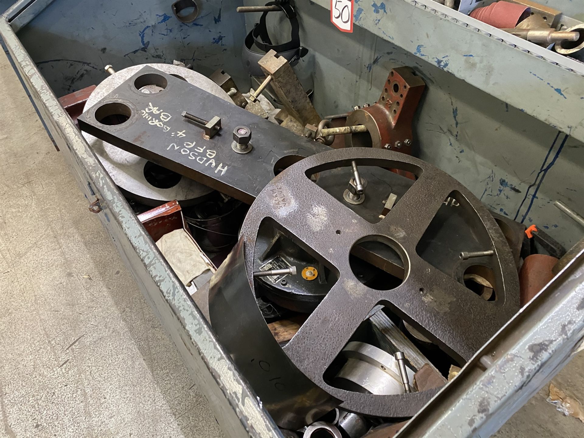 Lot Comprising Gang box of Flanges, Froussard DFO RB77 Reducer, 50.1 Ratio, 1800 RPM, w/ 4" x 8' - Image 2 of 10