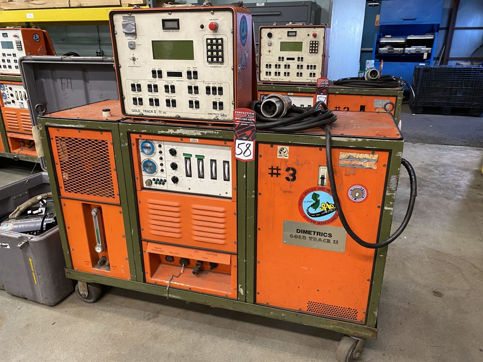 TALLEY DIMETRICS GOLD TRACK II Orbital Welding System, s/n 456, w/ Gold Track II CC-300 Control