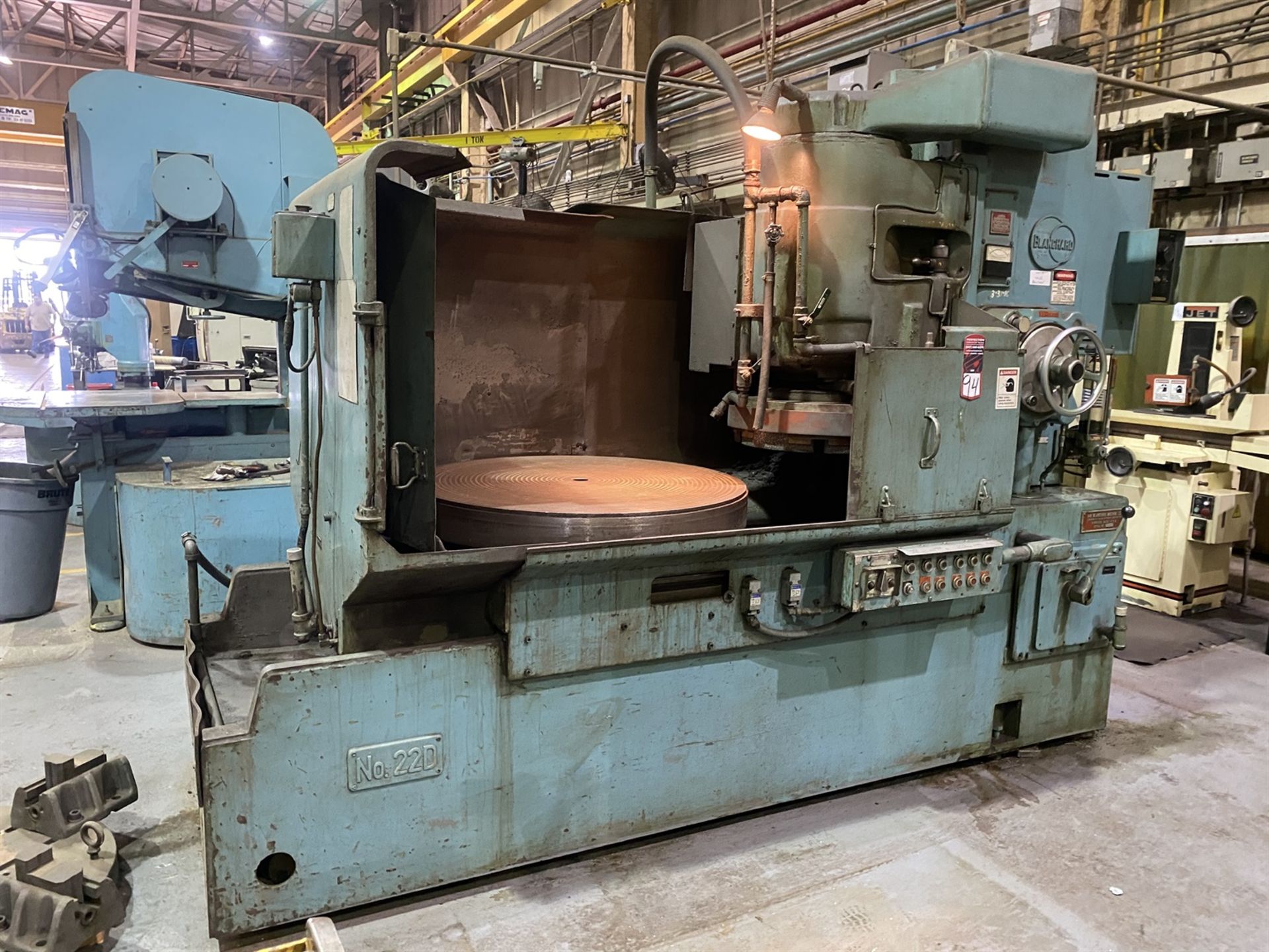 Blanchard 22D Rotary Surface Grinder, s/n 13322, 42" Magnetic Chuck, 1/2" Chuck Life, 16” Under - Image 2 of 9