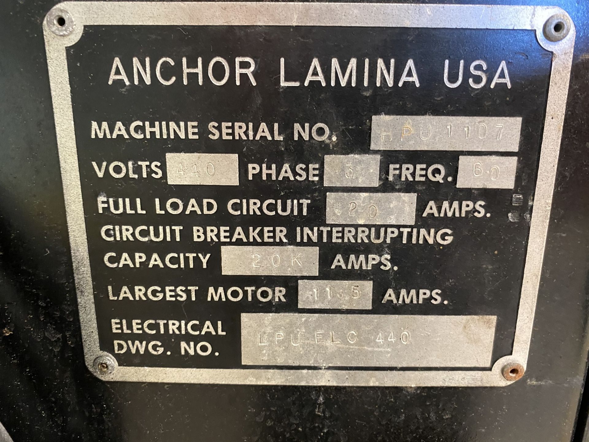 LUMINA Hydraulic Portable Power Unit, s/n HPU1107 - Image 7 of 8