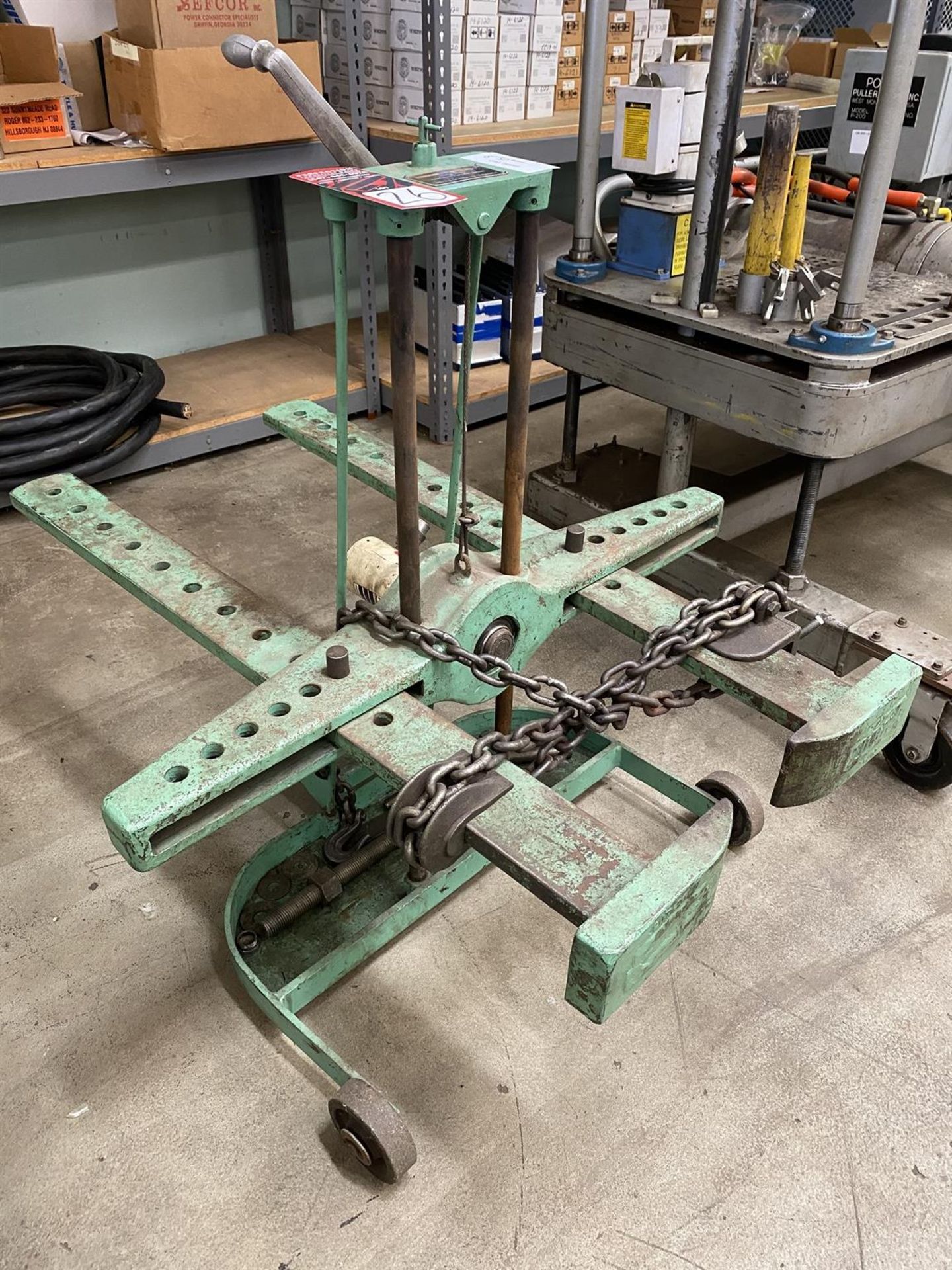 INDUSTRIAL ENGINEERING 20 Ton Puller Press, s/n 5816