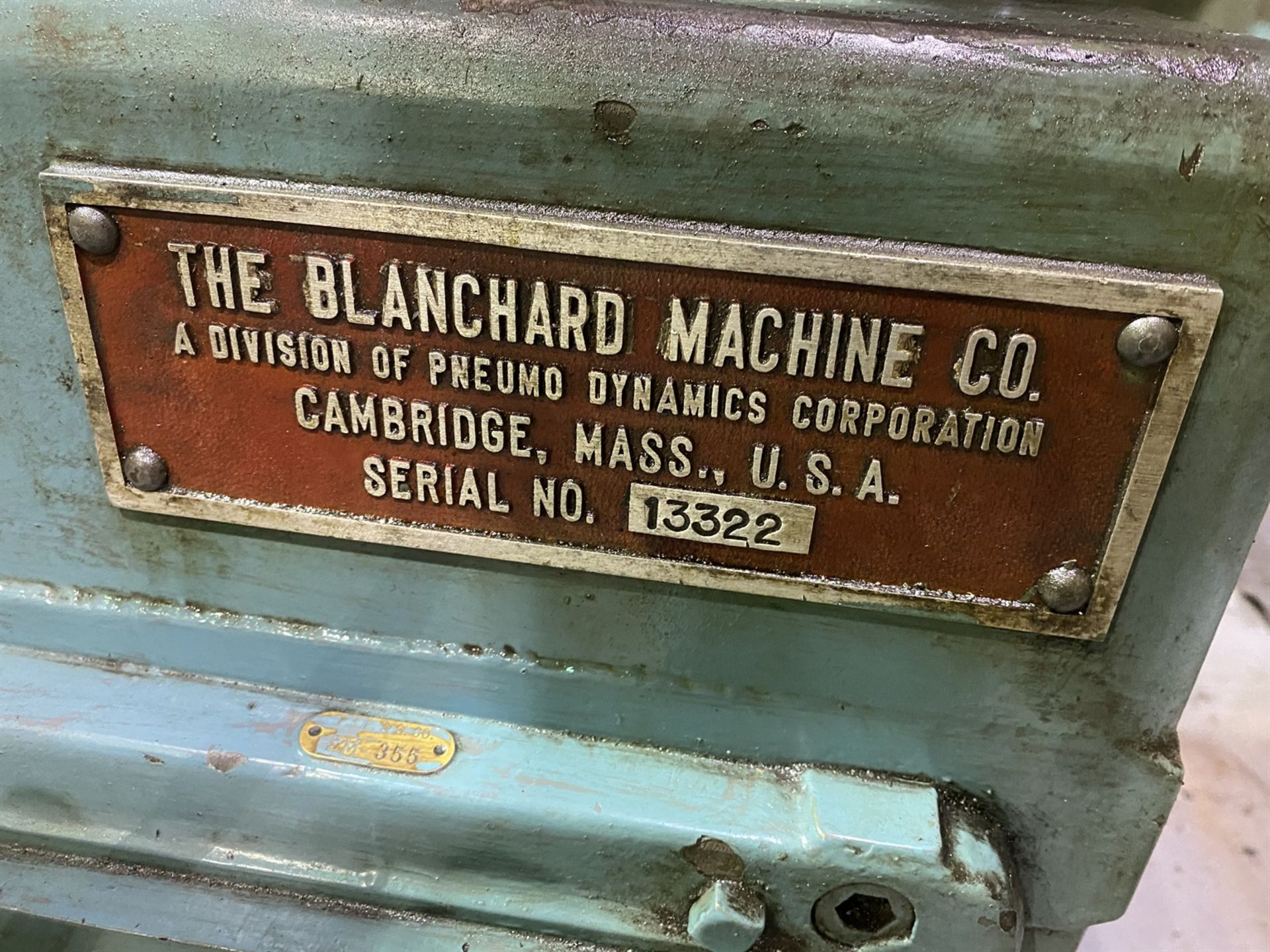 Blanchard 22D Rotary Surface Grinder, s/n 13322, 42" Magnetic Chuck, 1/2" Chuck Life, 16” Under - Image 7 of 9