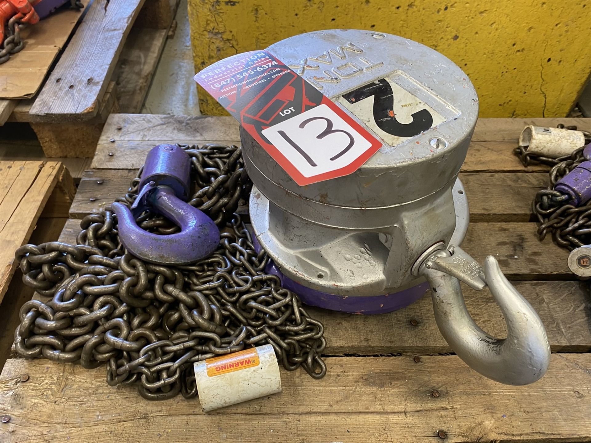 CM 2-Ton Chain Hoist, s/n A484LV