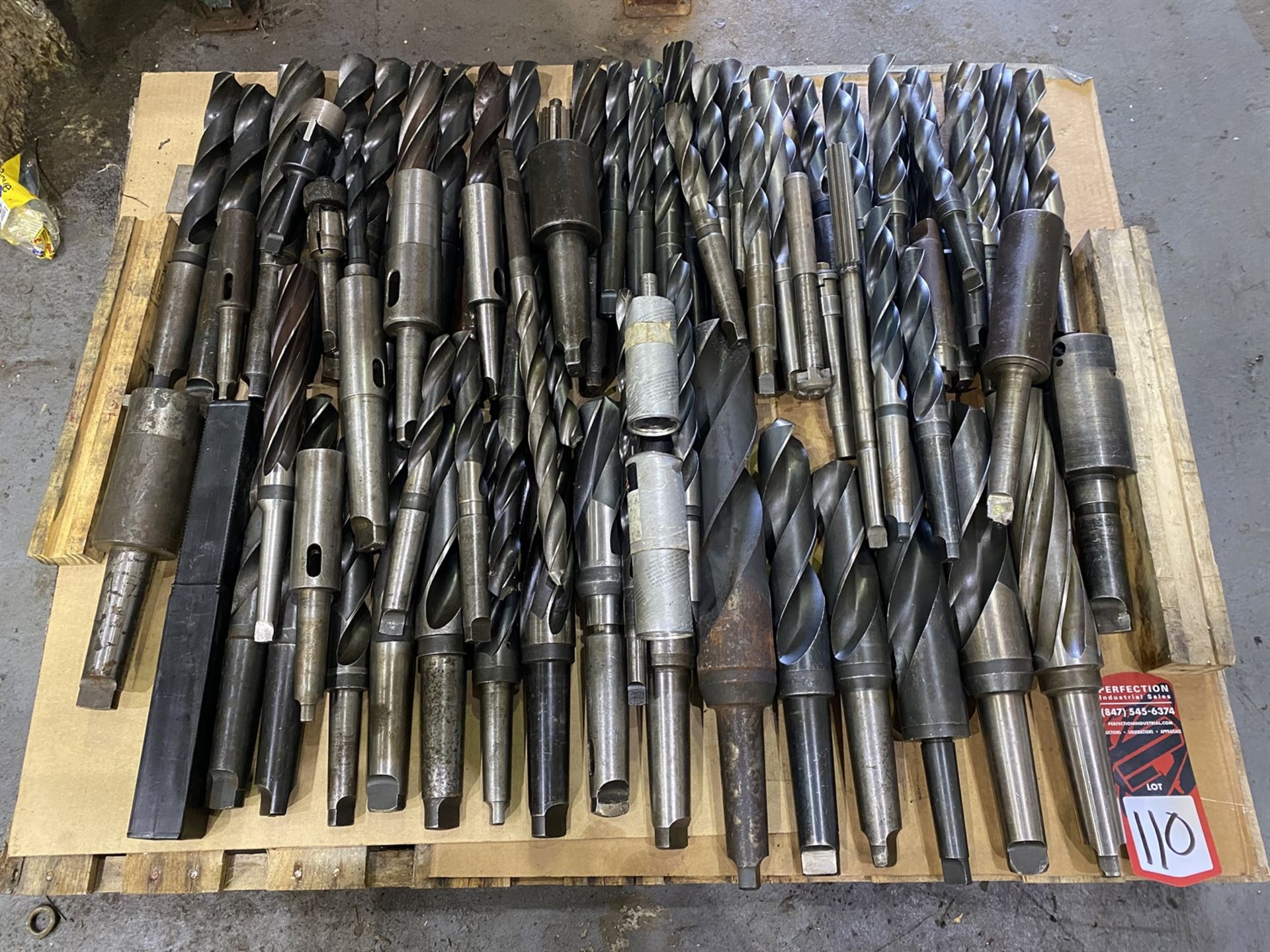 Lot of Assorted Tapered Shank Drills