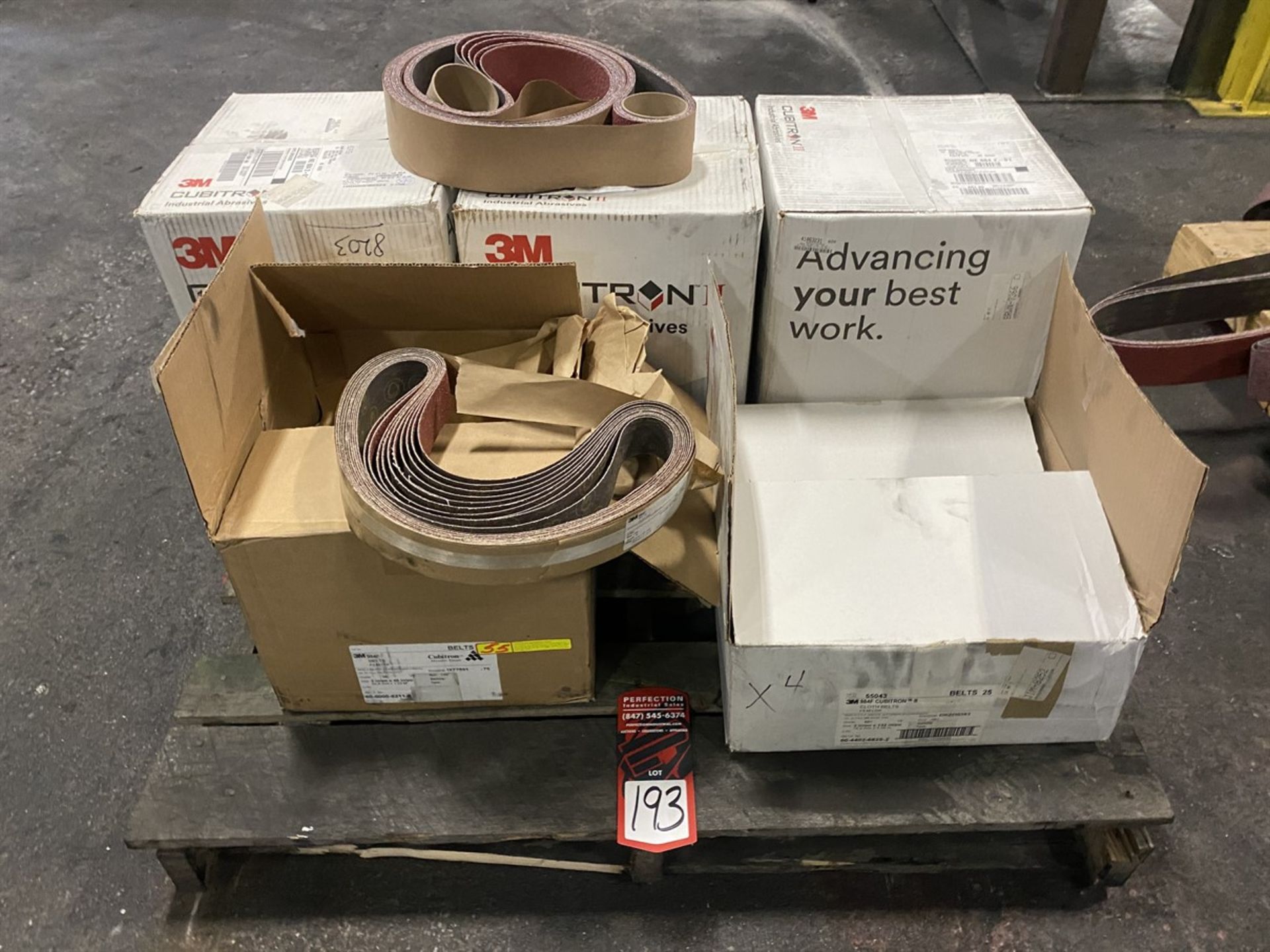 Lot of Assorted 3M 3" and 2" Abrasive Belts (New in Box)