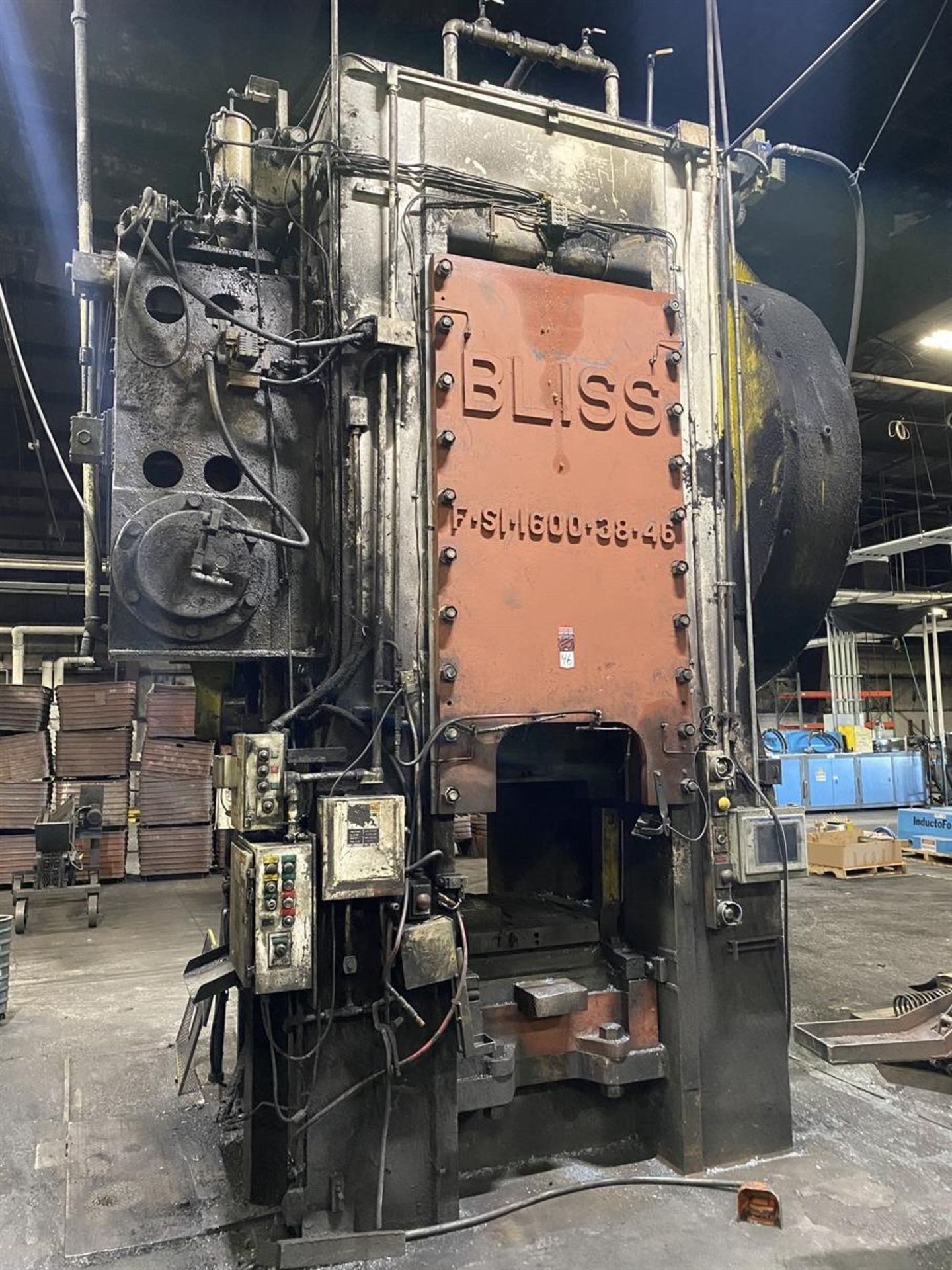 BLISS F-S1-1600-38-46 Forging Press, s/n CN-2752, 1600 Ton Capacity, 38” x 46” Bed, Allen Bradley - Image 2 of 13