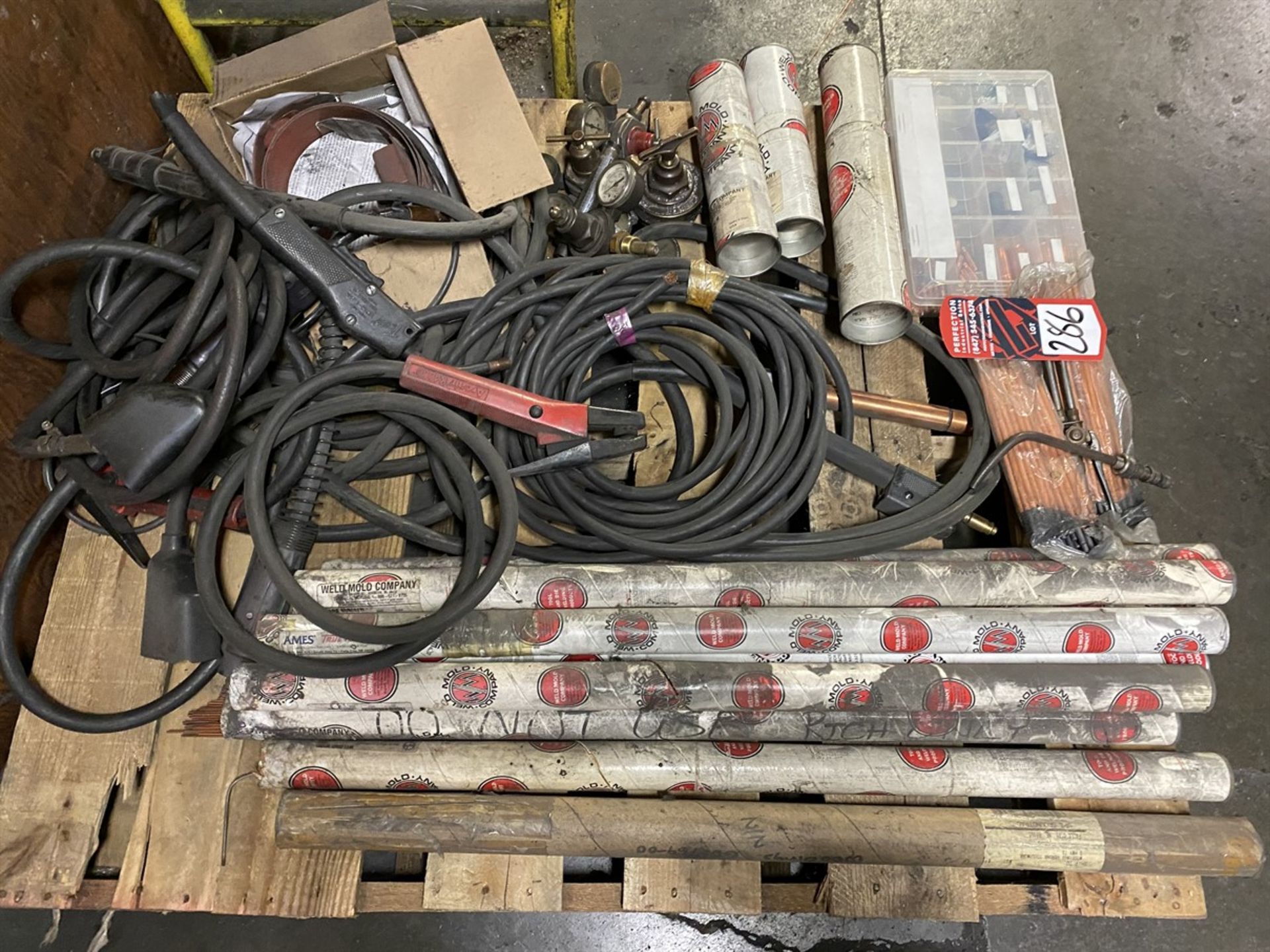 Pallet of Welding Rod, Gages, Guns and Leads - Image 2 of 3