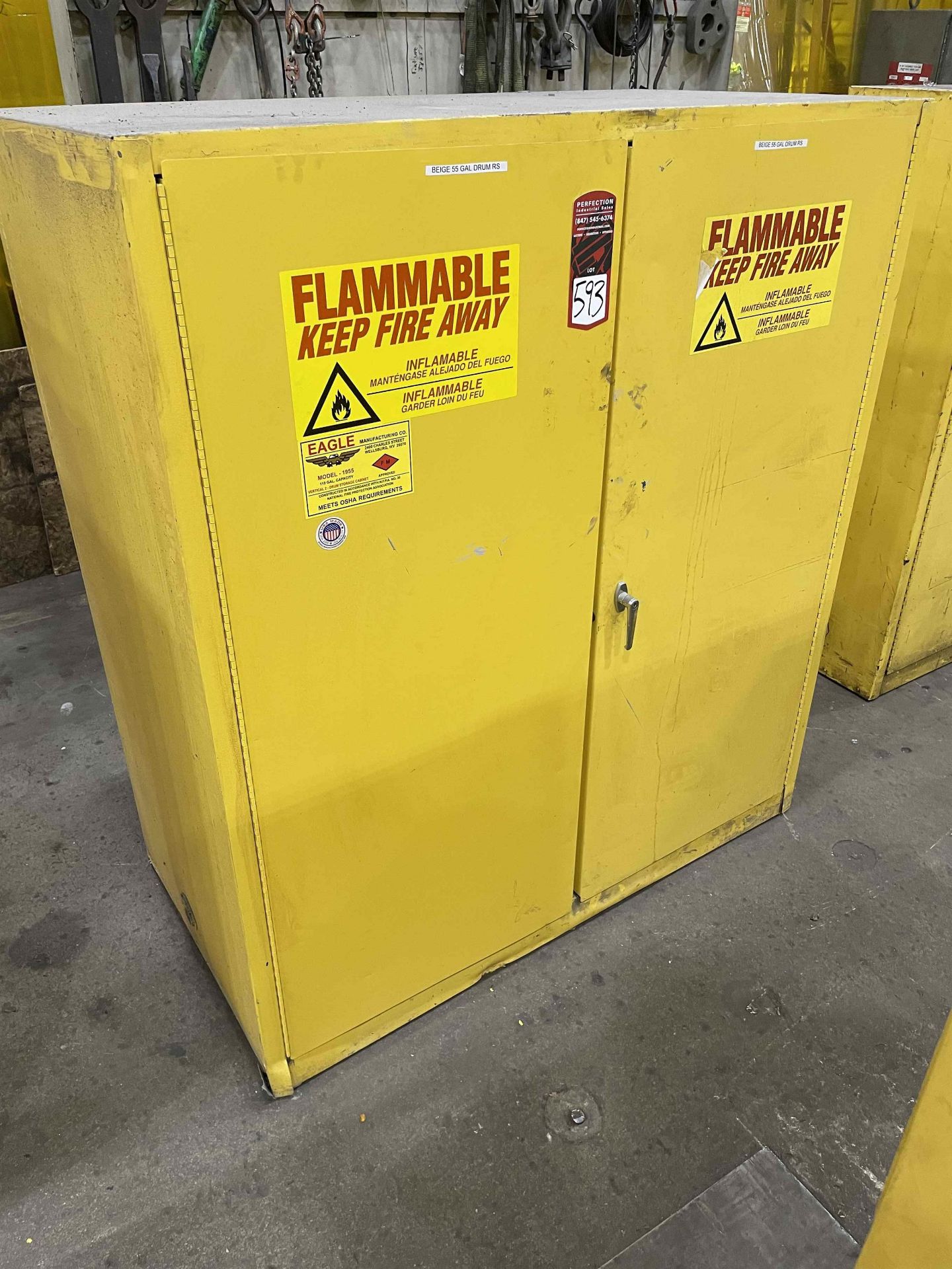 EAGLE 1955 110-Gallon Flammable Liquids Cabinet