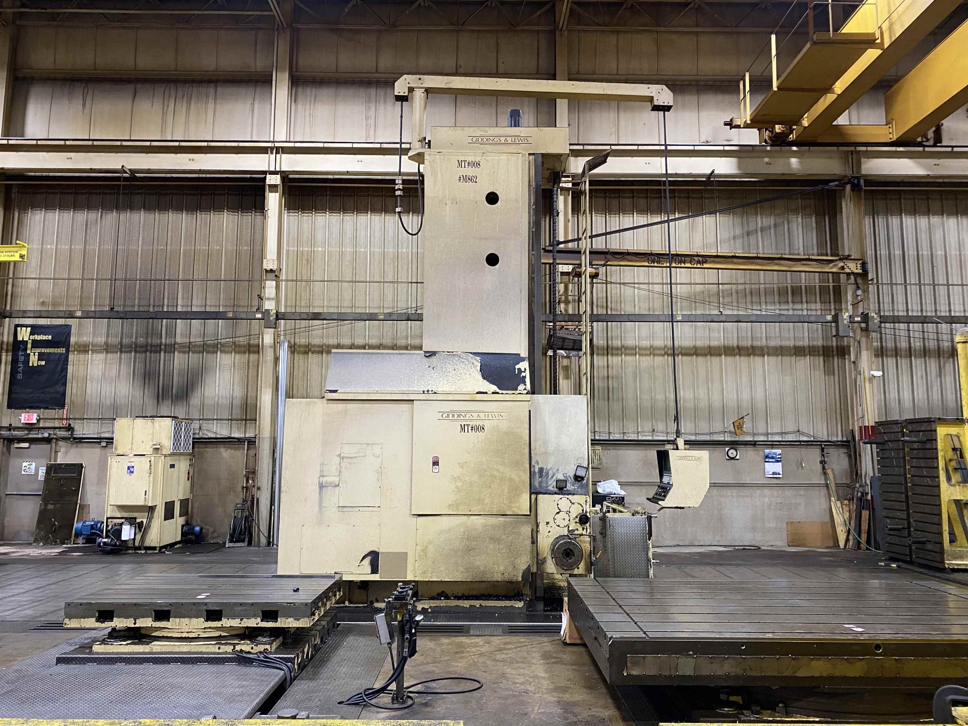 6" GIDDINGS & LEWIS H600-FX CNC Floor Type Horizontal Boring Mill, s/n 465-13-91, w/ G&L 8000M CNC - Image 2 of 11