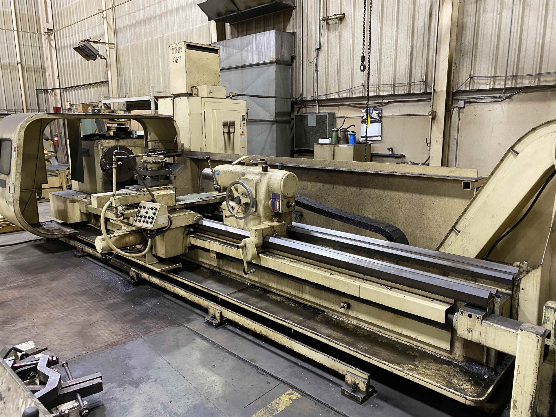 36” x 144” AMERICAN 3220Wx144 CNC Lathe, w/ G & L 8000 CNC Control, 144″ Centers, 36” Swing