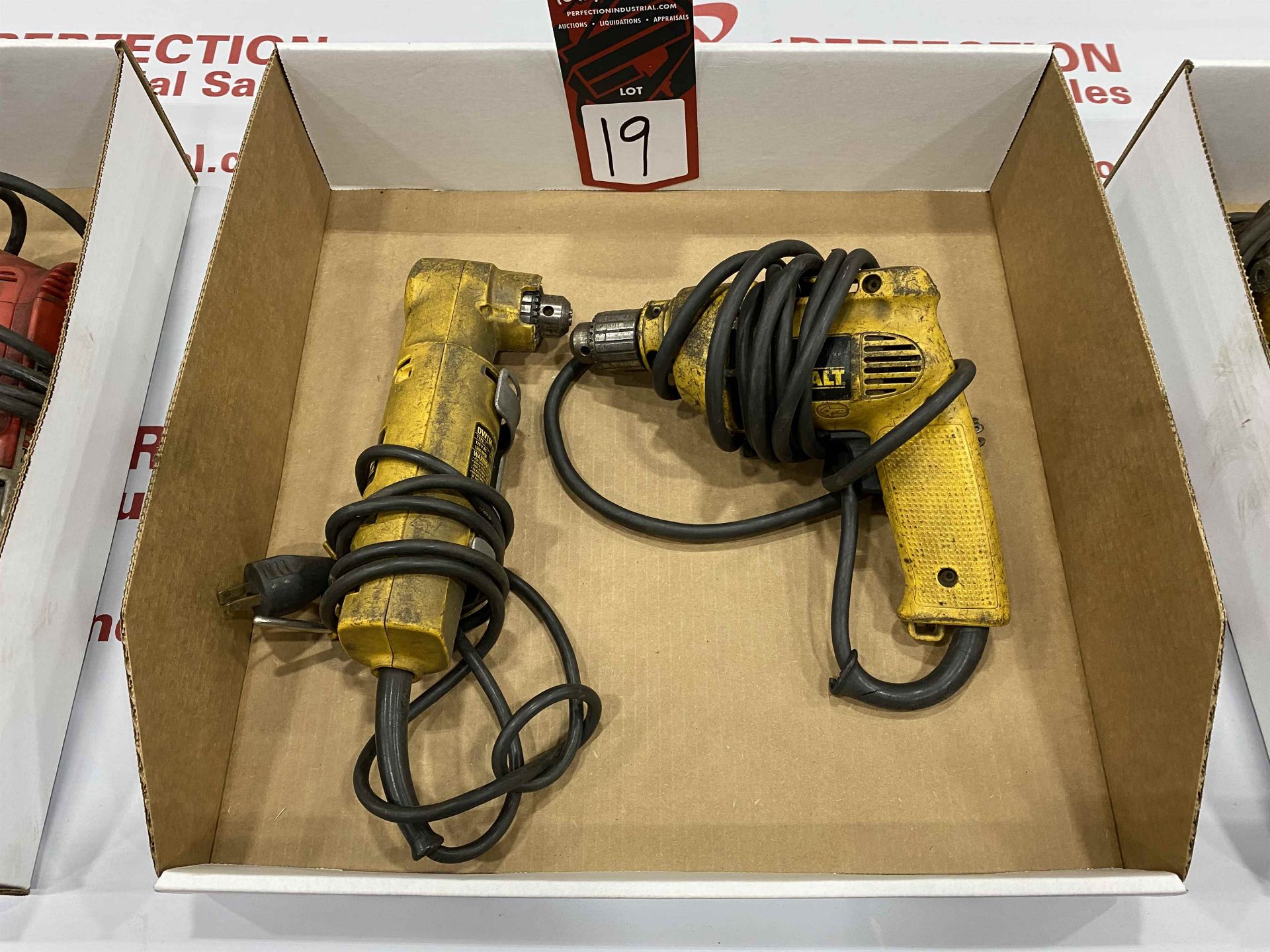 Lot Comprising (2) DEWALT 3/8" Drills