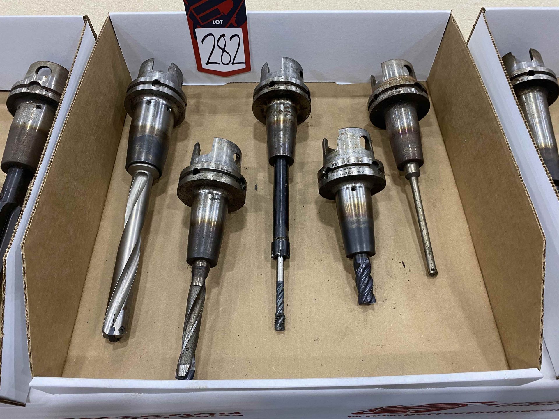 Lot of (5) KM 80 Tool Holders