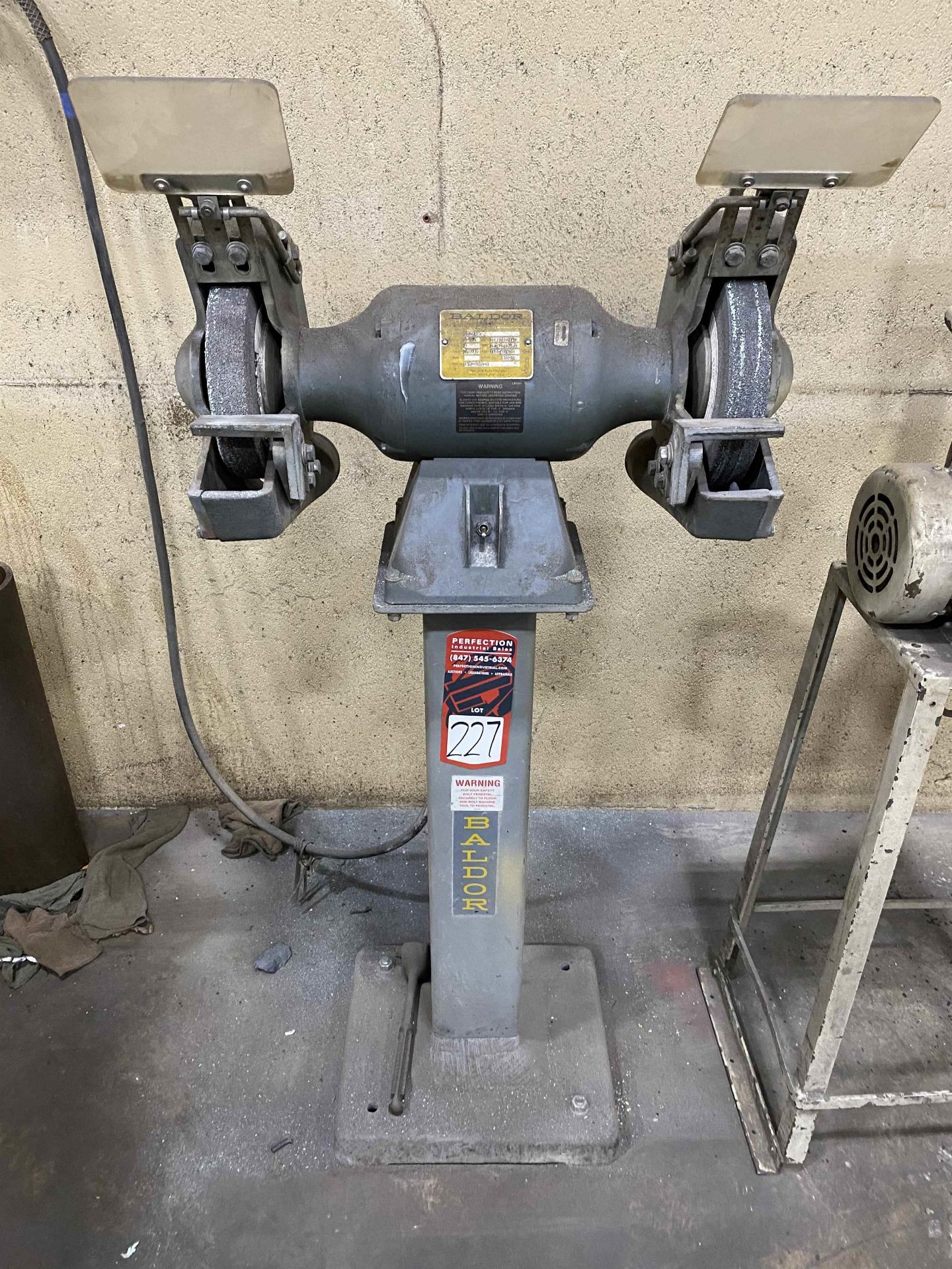 BALDOR 1021H Bench Grinder, 1-1/2 HP