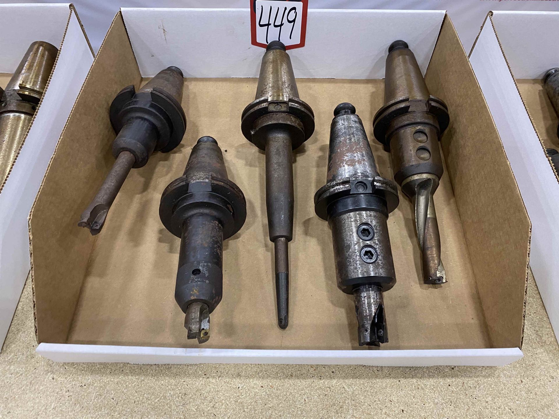 Lot of (5) CAT 50 Tool Holders