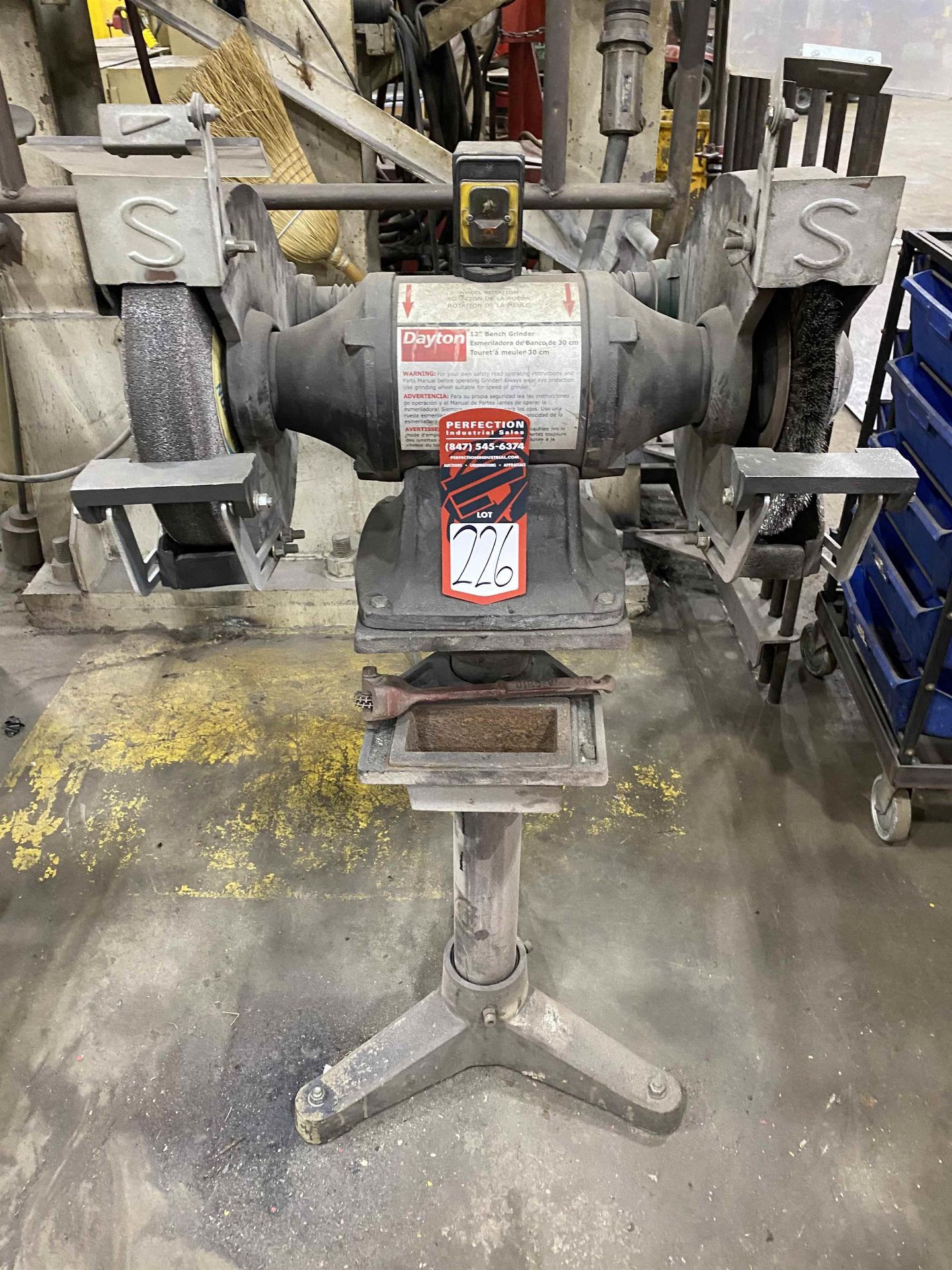 DAYTON 1FYX2 12" Bench Grinder - Image 2 of 3