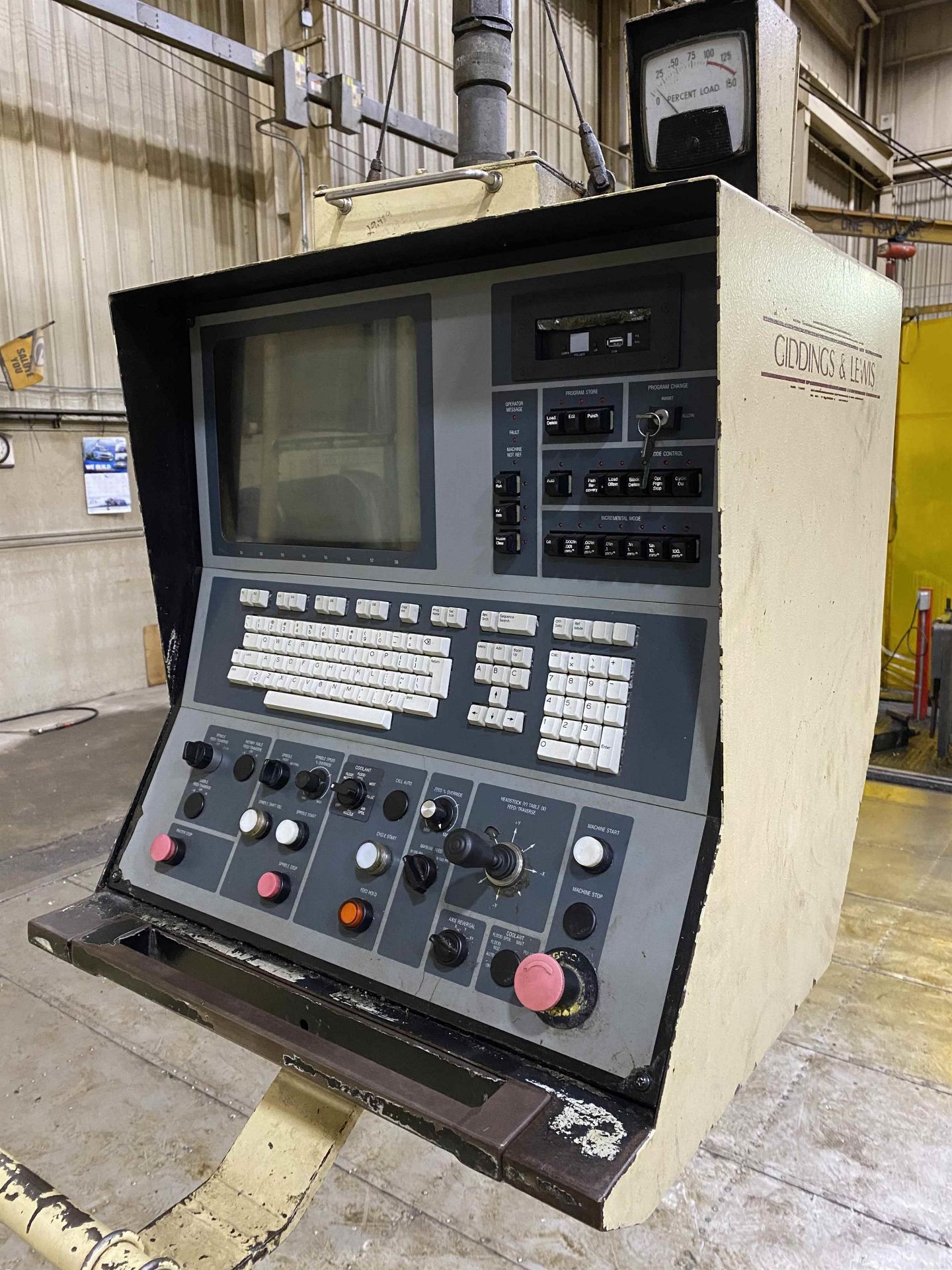 6" GIDDINGS & LEWIS H600-FX CNC Floor Type Horizontal Boring Mill, s/n 465-13-91, w/ G&L 8000M CNC - Image 4 of 11