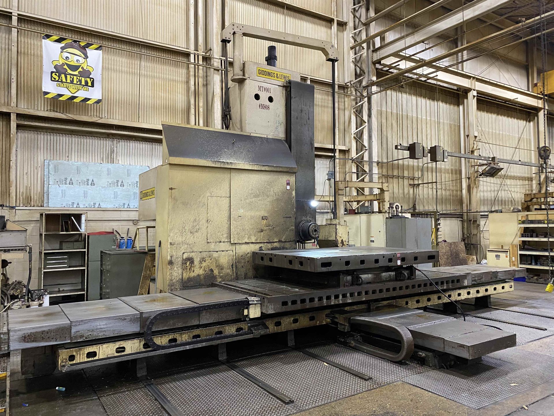 6" GIDDINGS & LEWIS G60TX CNC Table Type Horizontal Boring Mill, s/n 450-78-80, w/ G&L 800M CNC