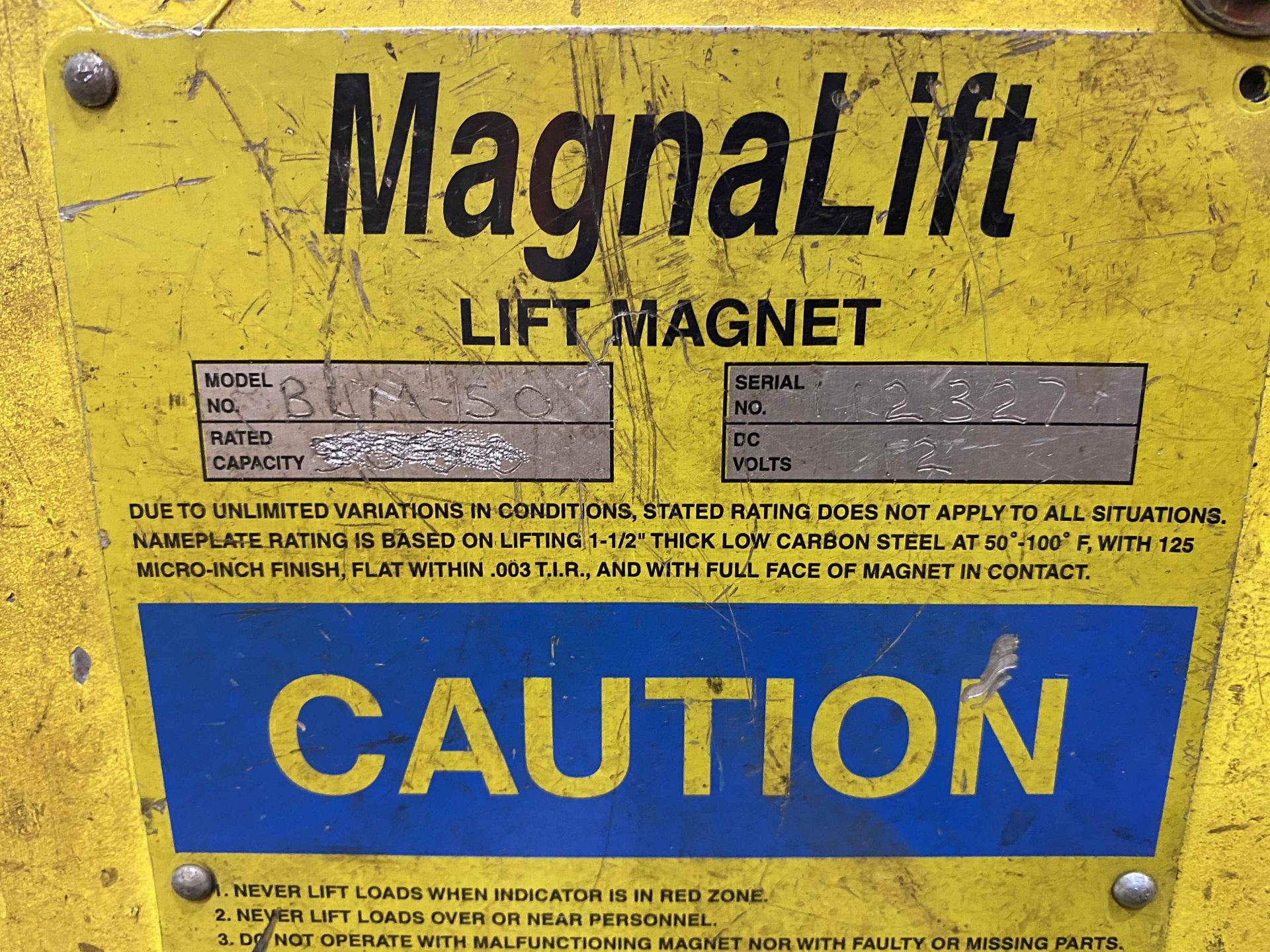 MAGNALIFT 4,000 LB Electric Lifting Magnet - Image 3 of 3