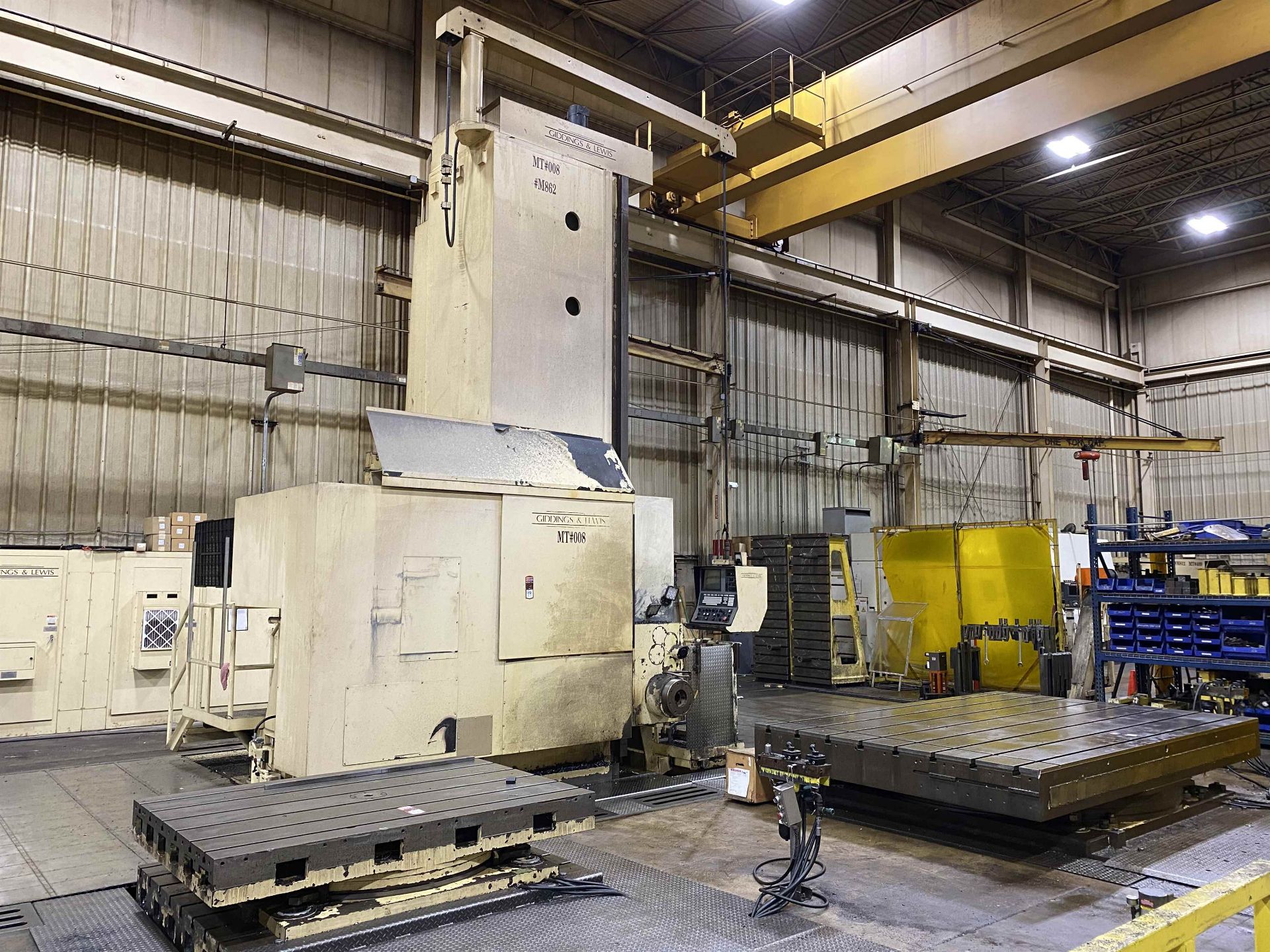 6" GIDDINGS & LEWIS H600-FX CNC Floor Type Horizontal Boring Mill, s/n 465-13-91, w/ G&L 8000M CNC