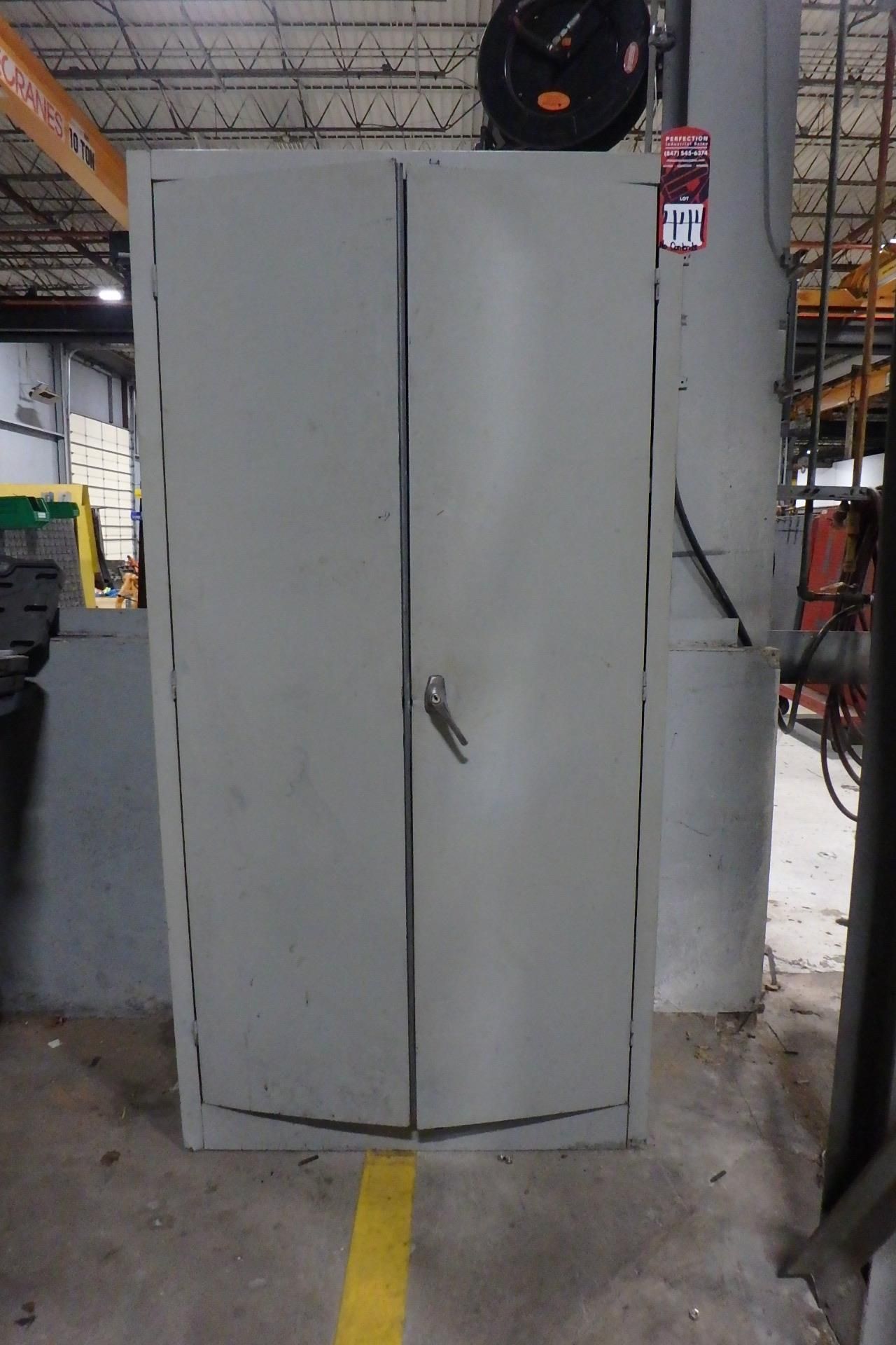 Lot Comprising (2) 2-Door Metal Storage Cabinets, (No Contents)