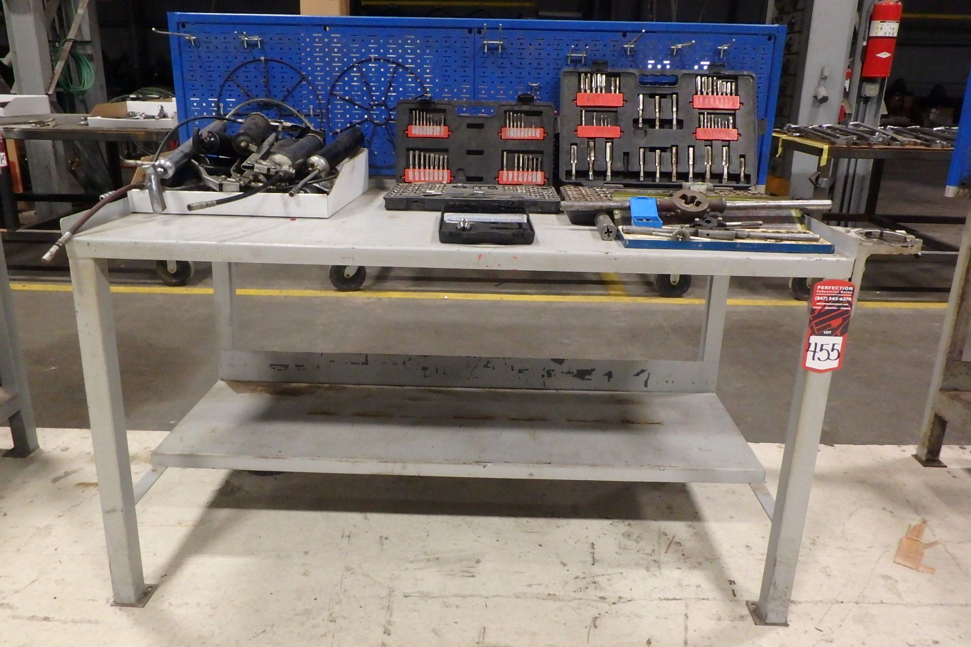(2) Metal Work Benches, (Contents Not Included) - Image 2 of 2