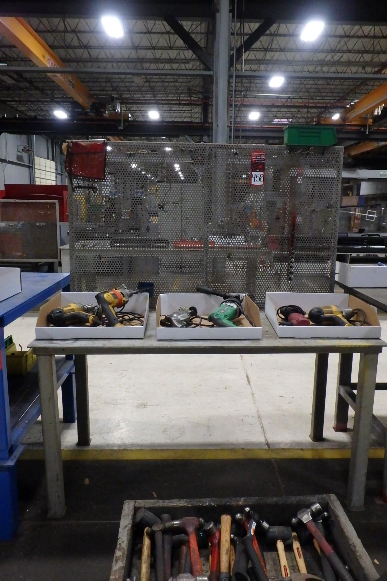 (2) Metal Work Benches, (Contents Not Included)